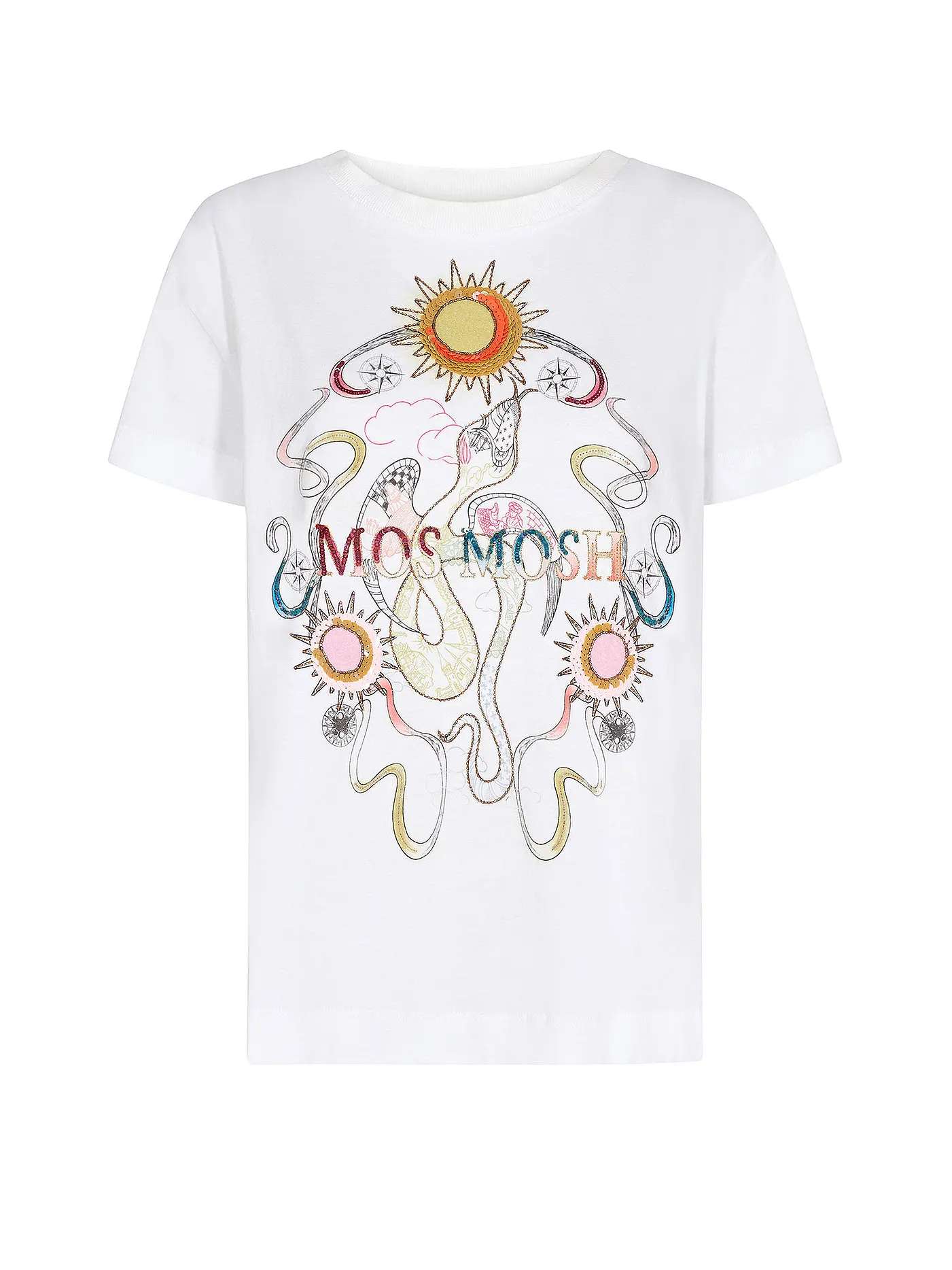 MOS MOSH | T-Shirt MMBEC O-SS PREMIUM | weiss