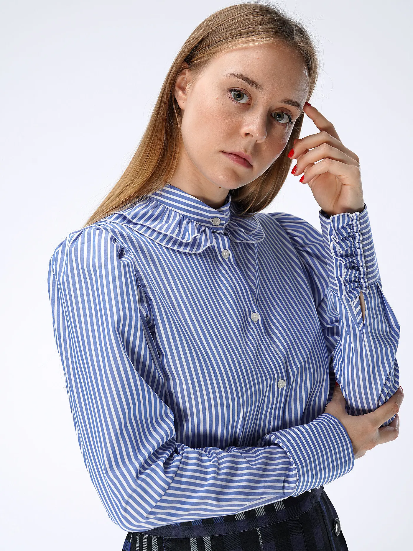 MSGM | Bluse | hellblau