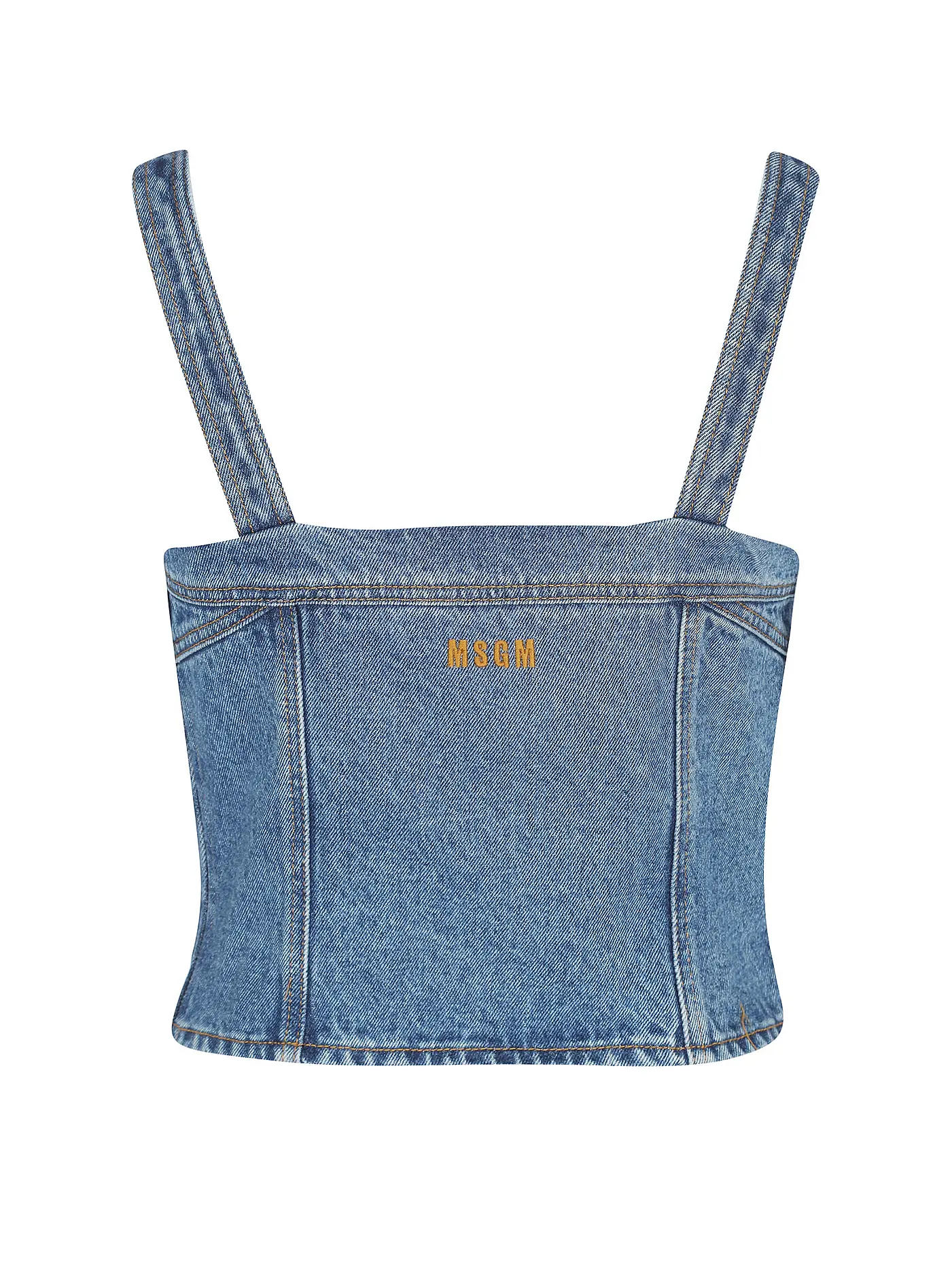 MSGM | Cropped Jeanstop | blau
