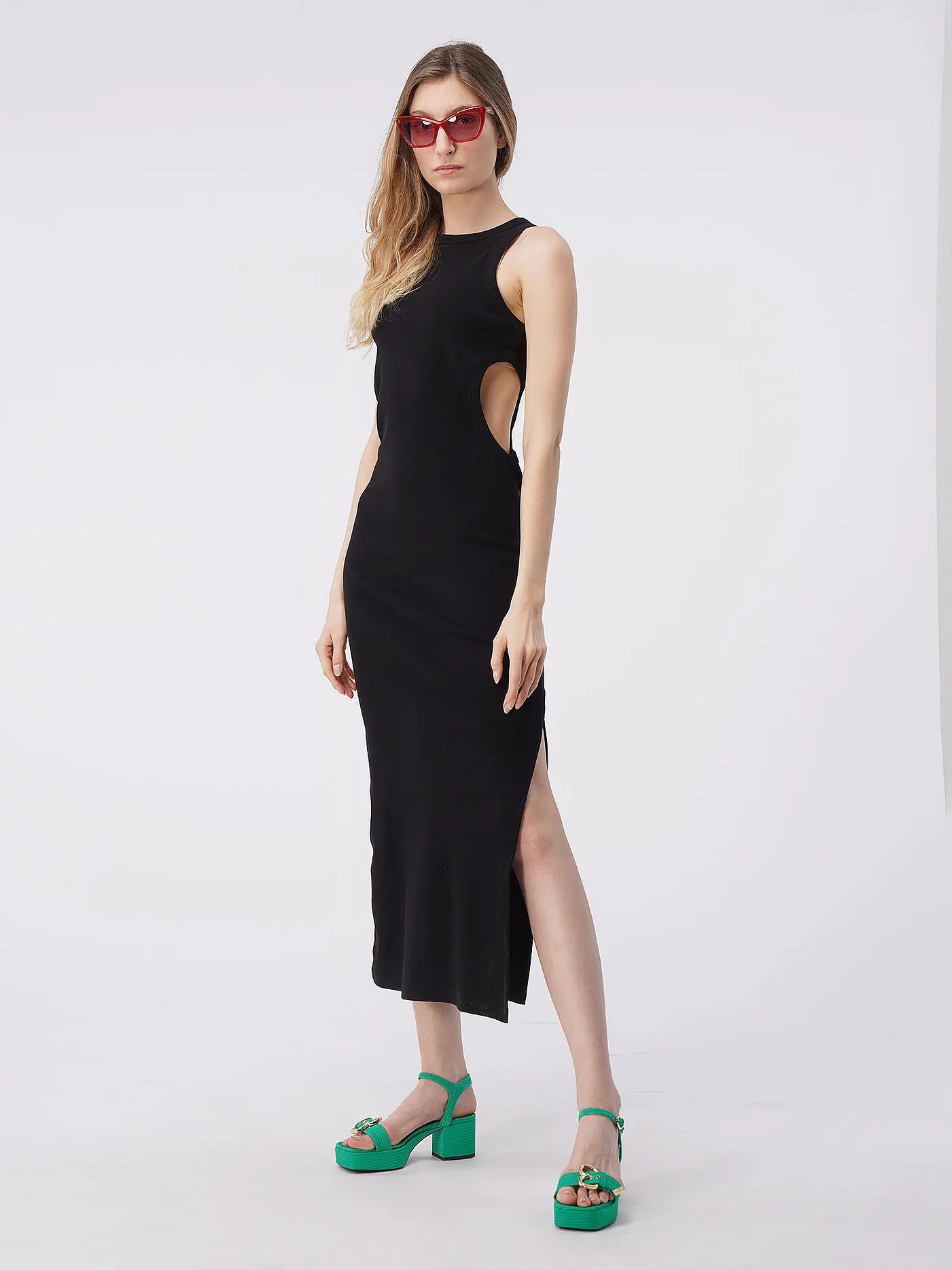 MSGM | Maxikleid | schwarz