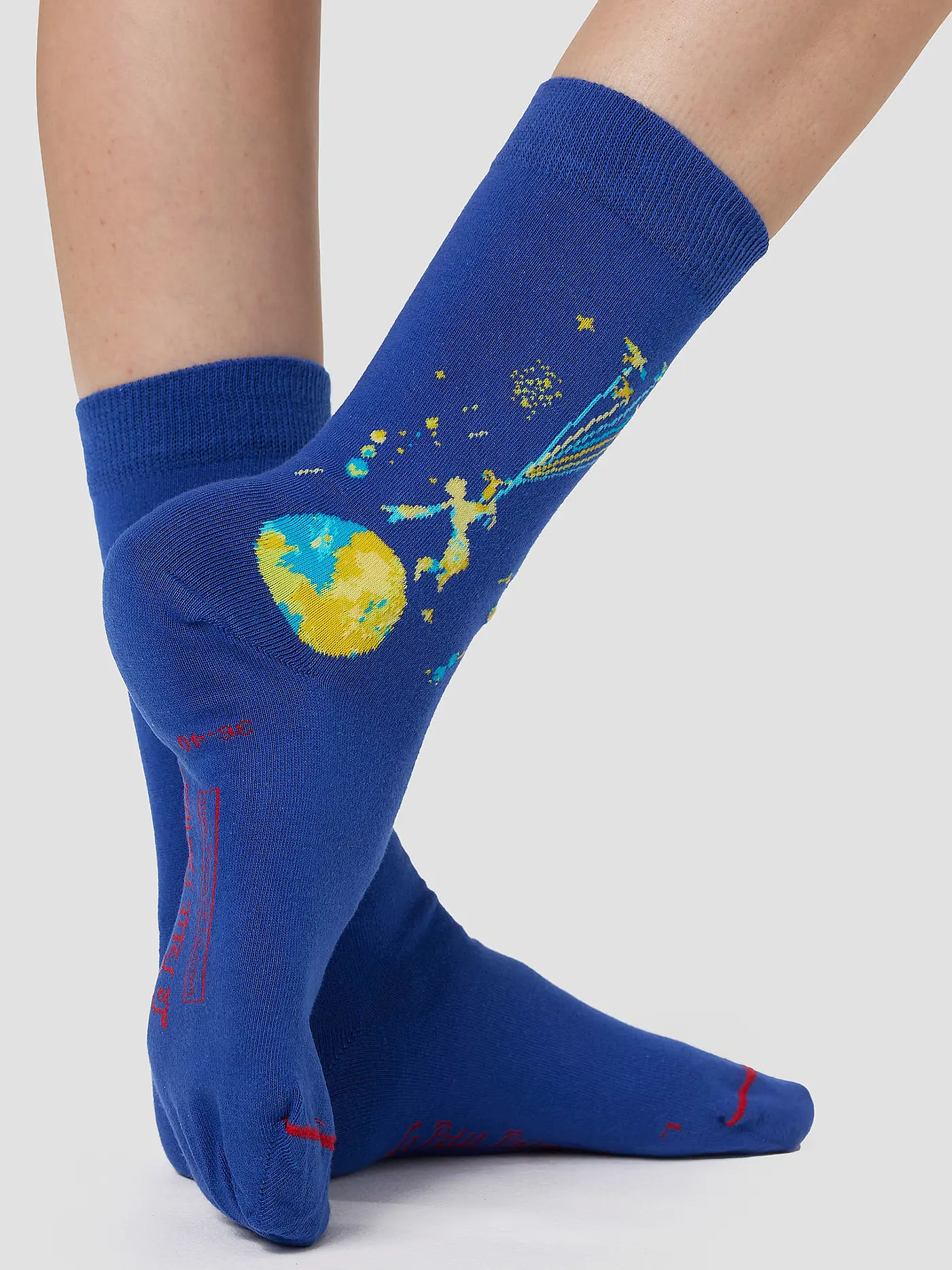 MUSEARTA | Damen Socken FLYING AWAY - DER KLEINE PRINZ blue-multi (36-40) | blau