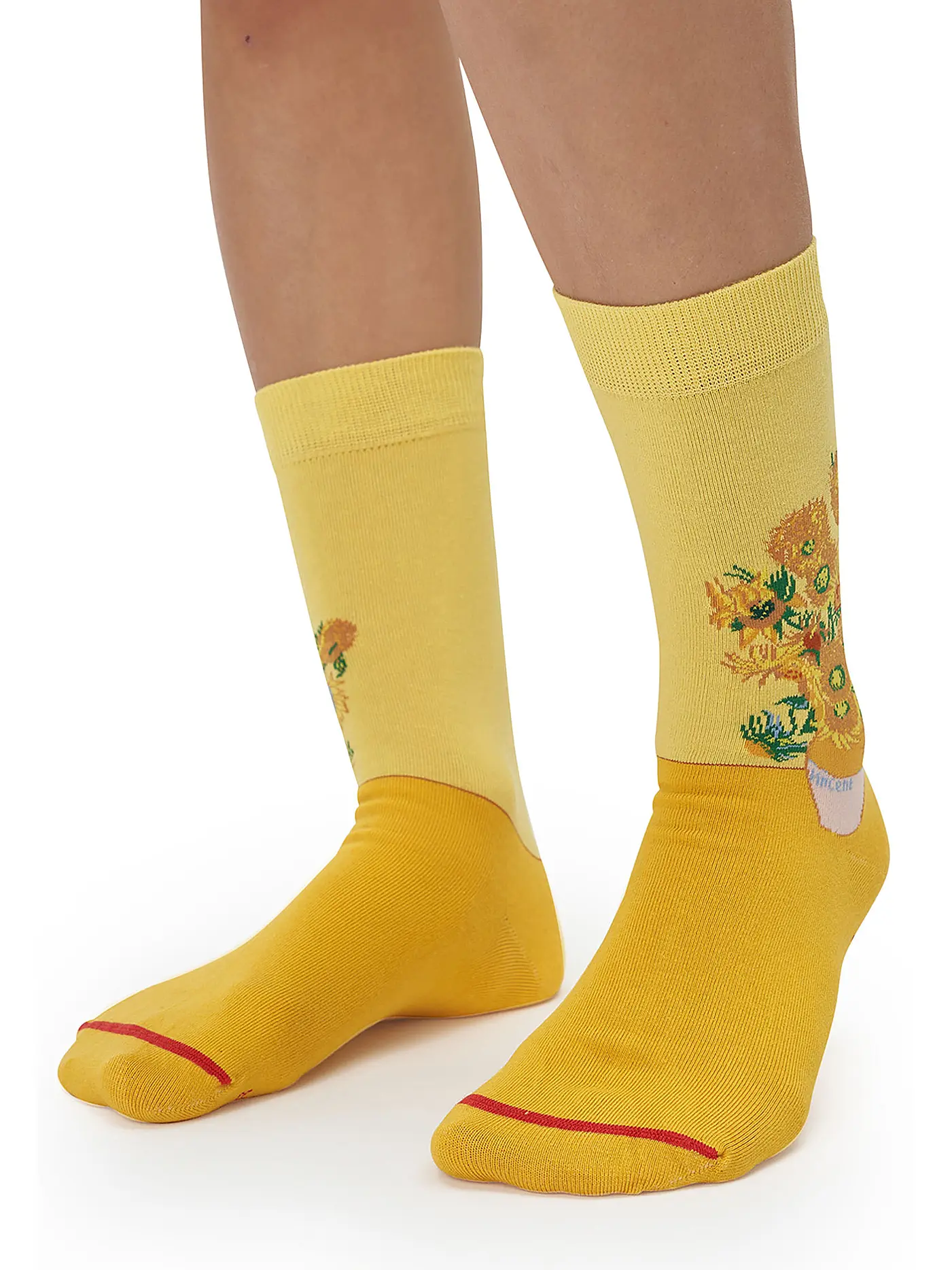 MUSEARTA | Herren  Socken SUNFLOWERS - V. GOGH yellow (40-46) | gelb