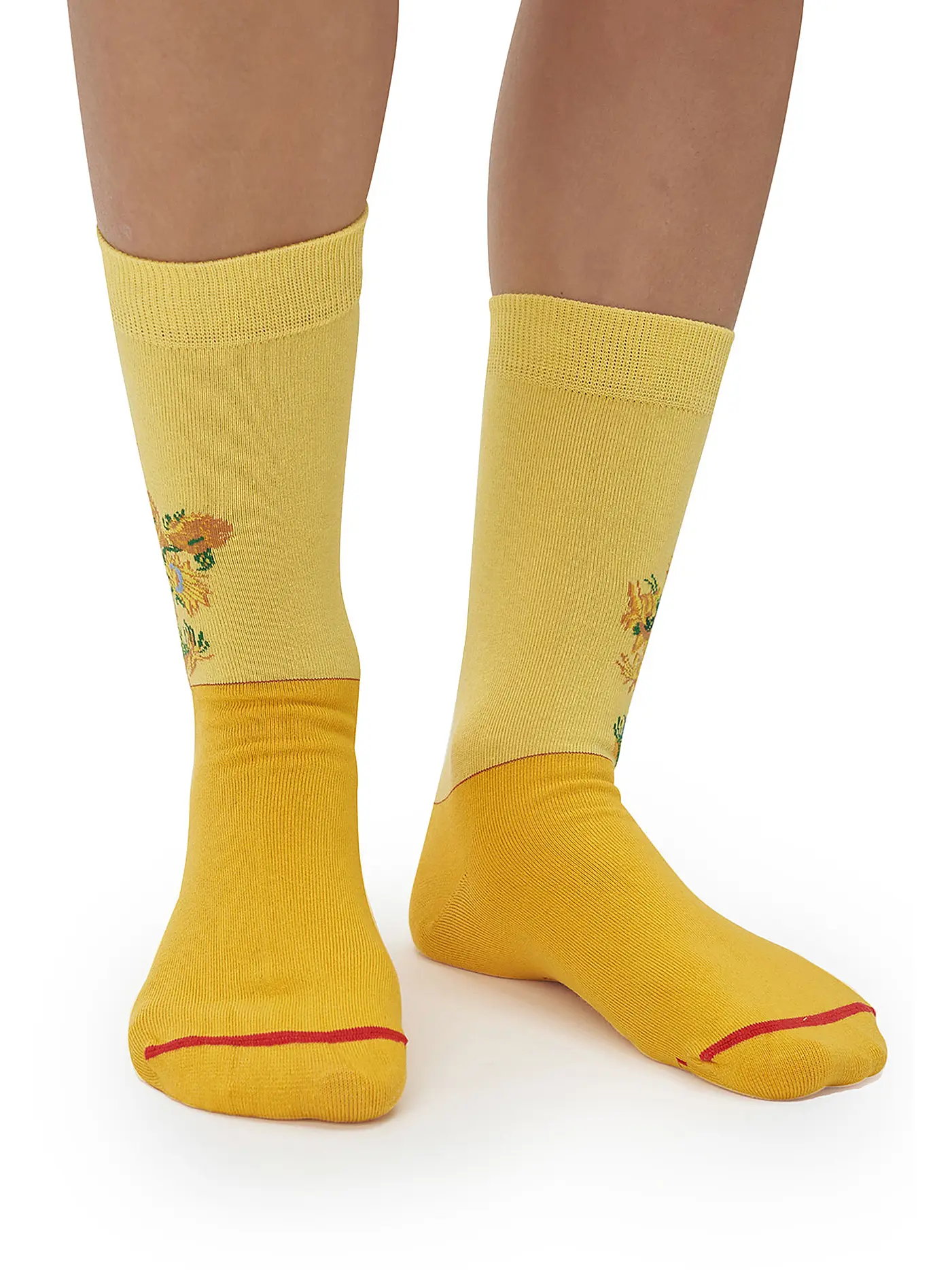 MUSEARTA | Herren  Socken SUNFLOWERS - V. GOGH yellow (40-46) | gelb
