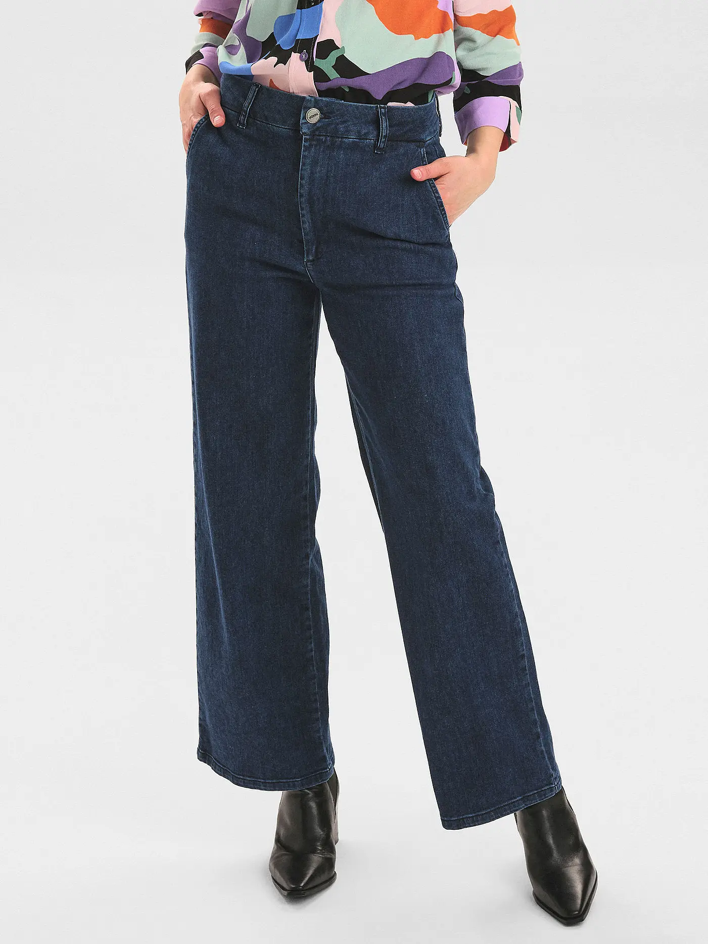 NÜMPH | Jeans wide leg NUAMBER | blau