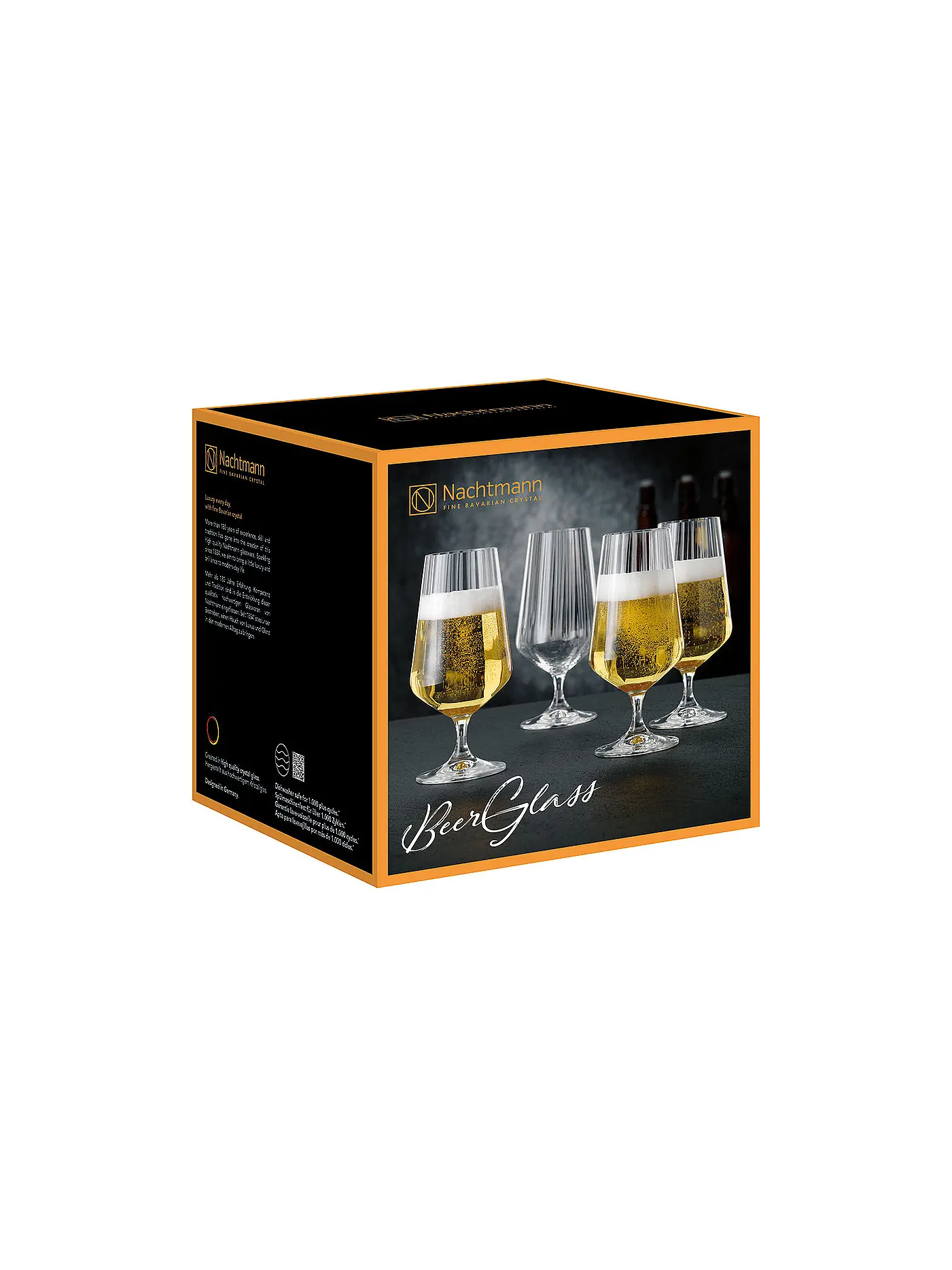 NACHTMANN | Bier Glas 4-er Set 380ml CELEBRATION Klar | transparent