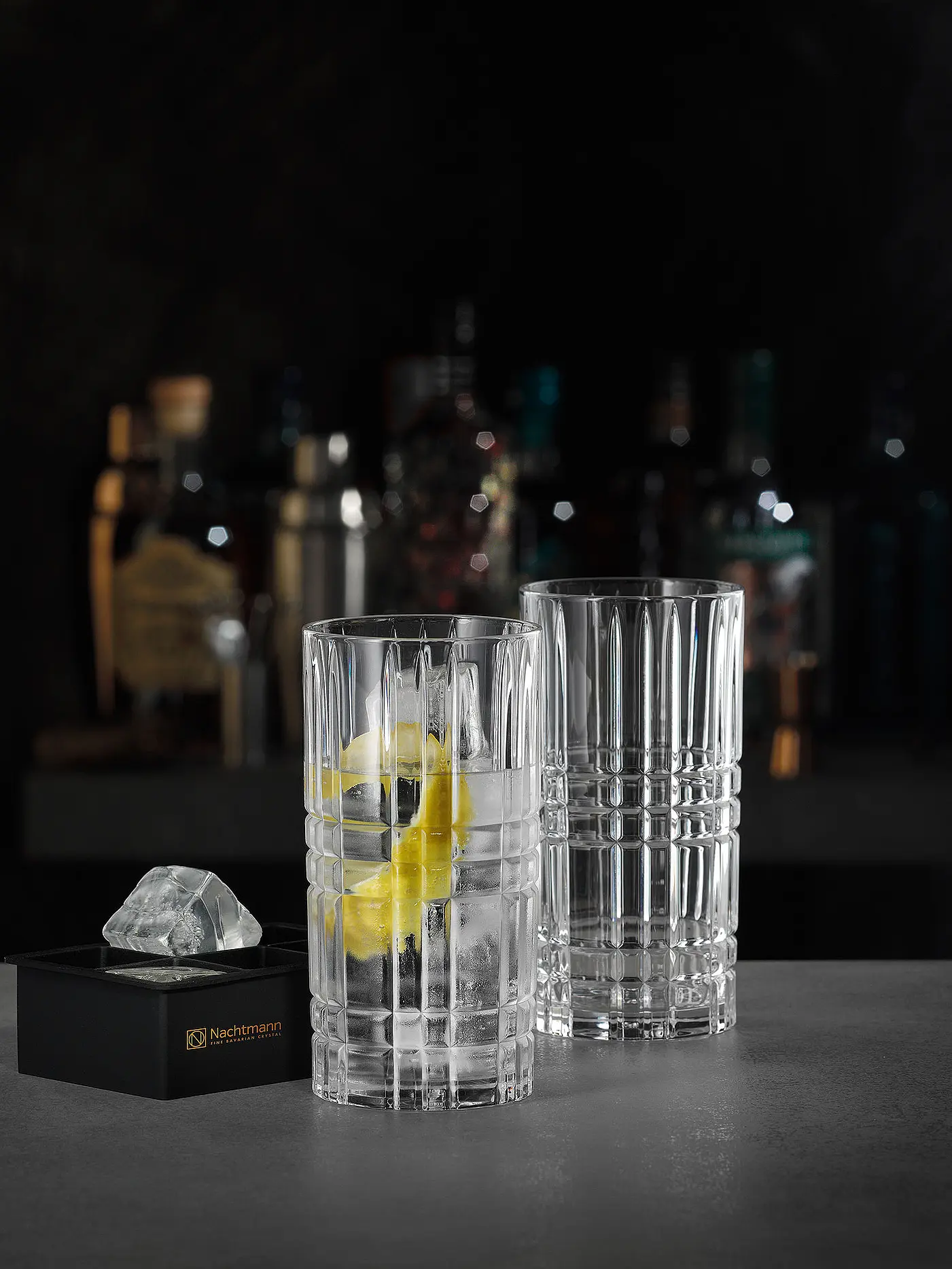 NACHTMANN | Longdrinkglas Set 2er Set SQUARE 350ml | transparent