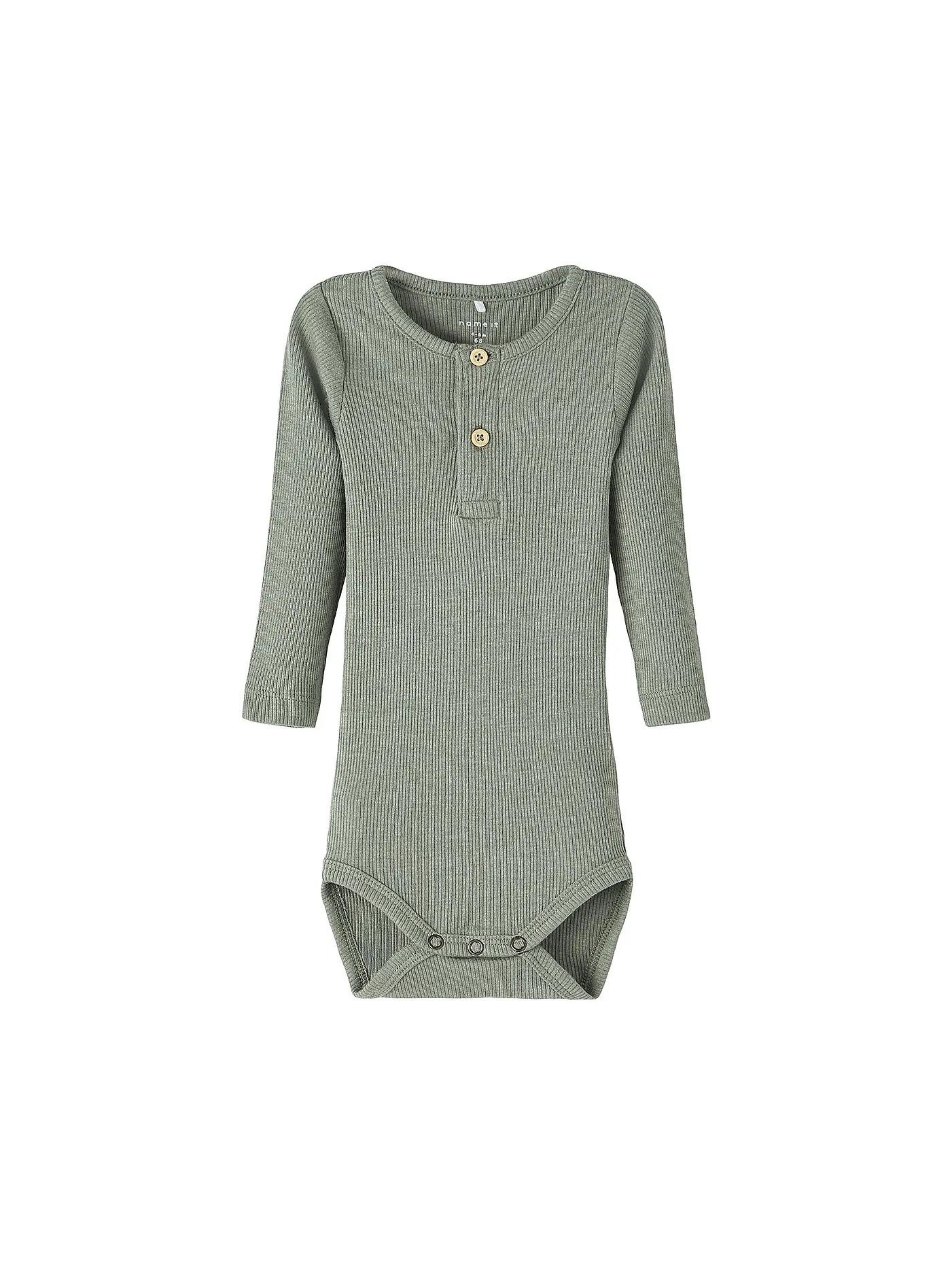 NAME IT | Baby Body Langarm | olive