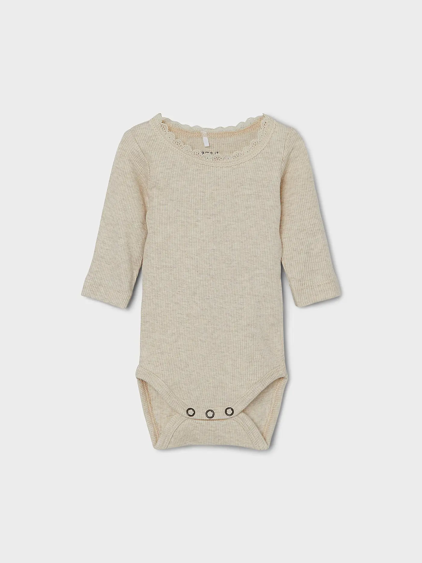 NAME IT | Baby Body Langarm | beige