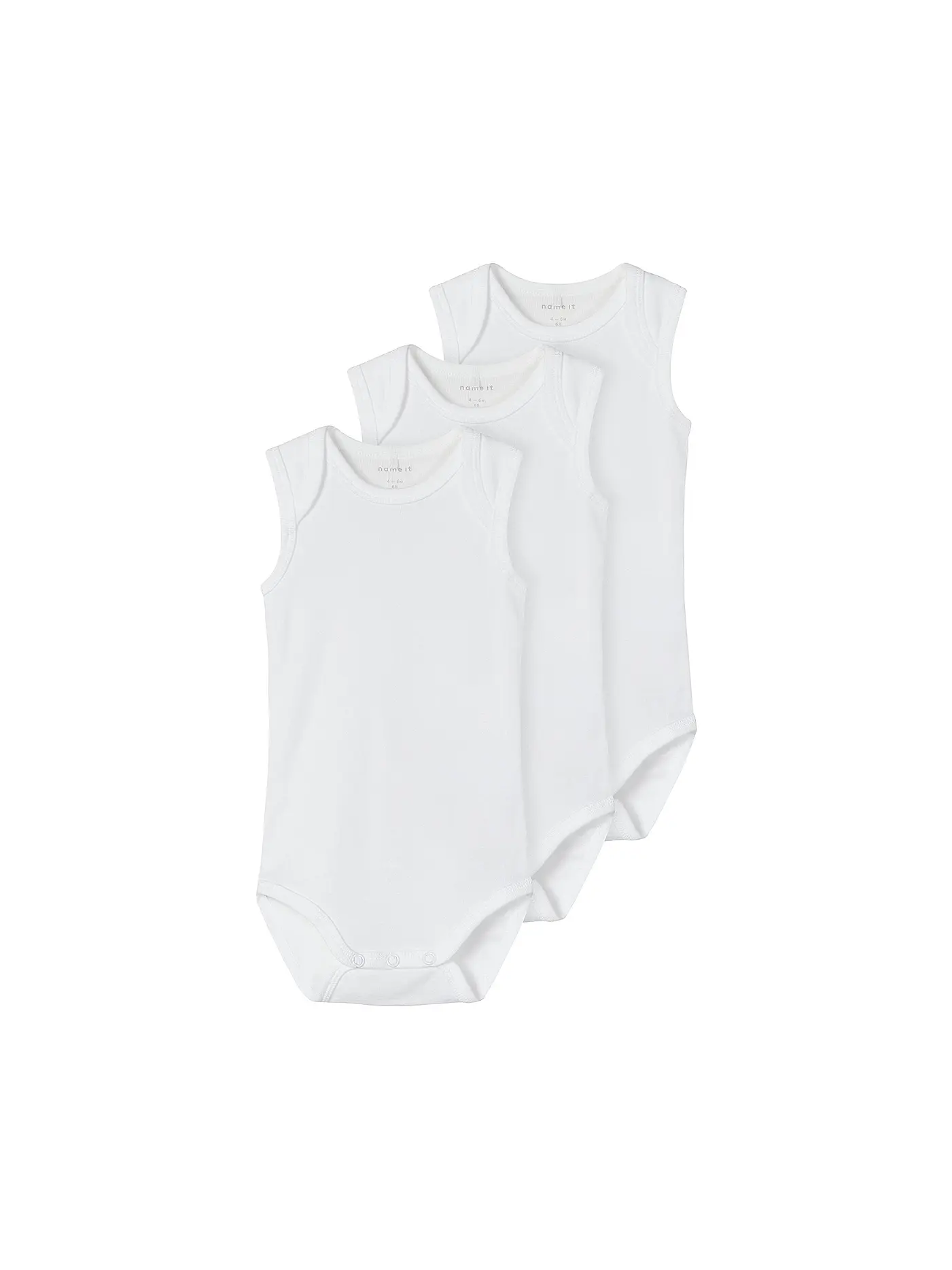 NAME IT | Baby Bodys 3-er Pkg. | weiss