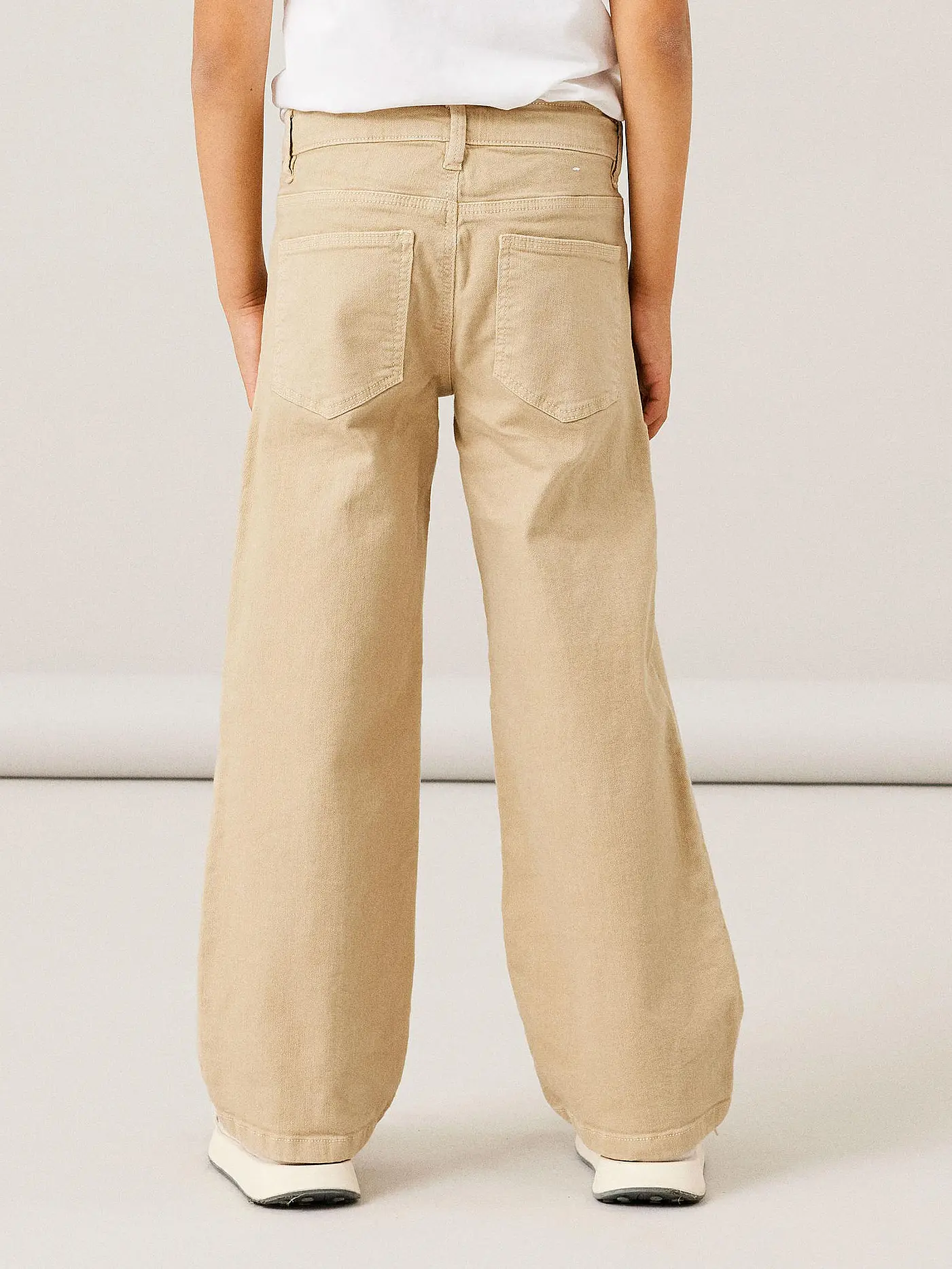 NAME IT | Mädchen Hose Wide Fit NKFROSE  | beige