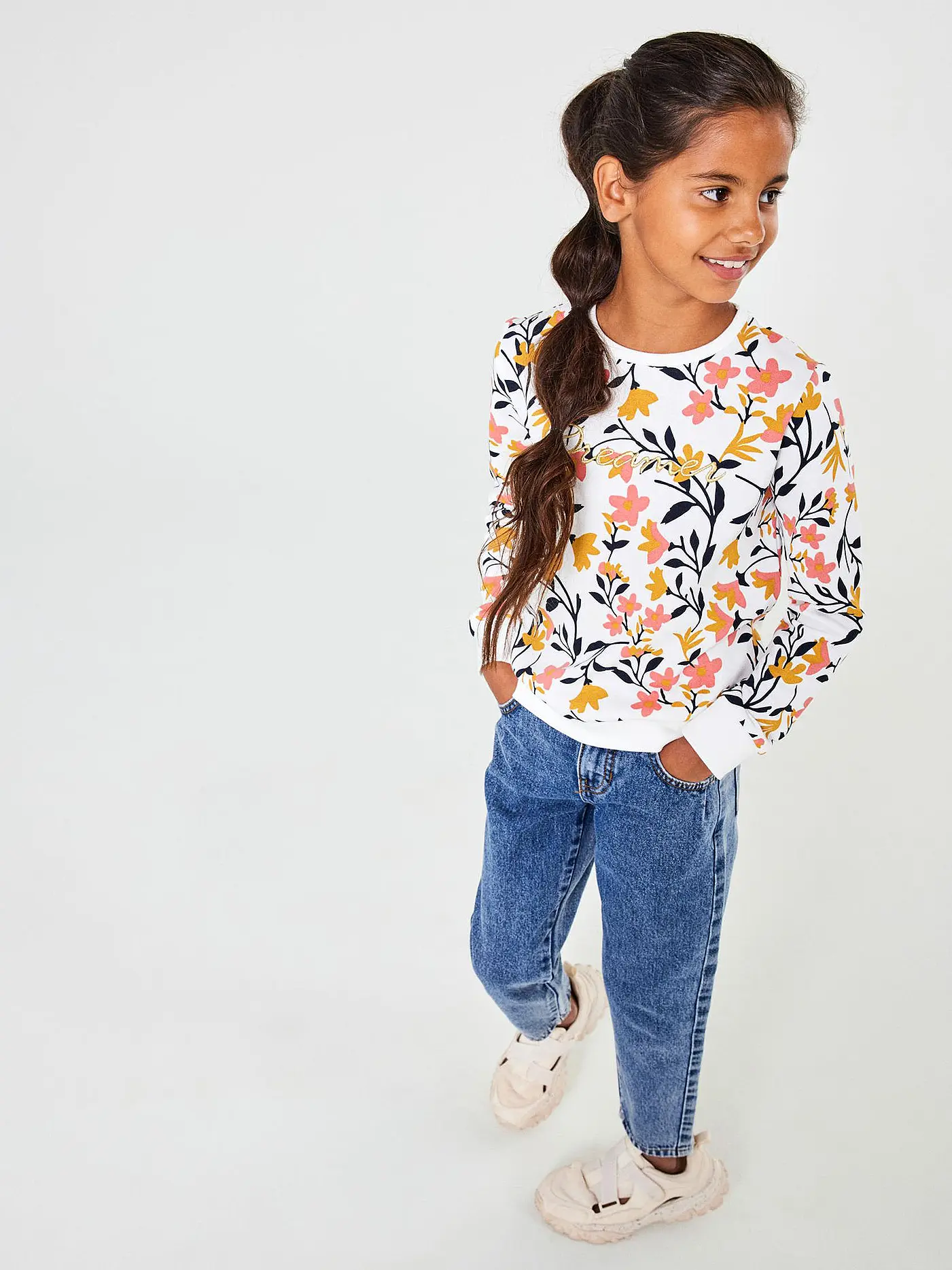 NAME IT | Mädchen Jeans Mom Fit NKFBELLA | blau