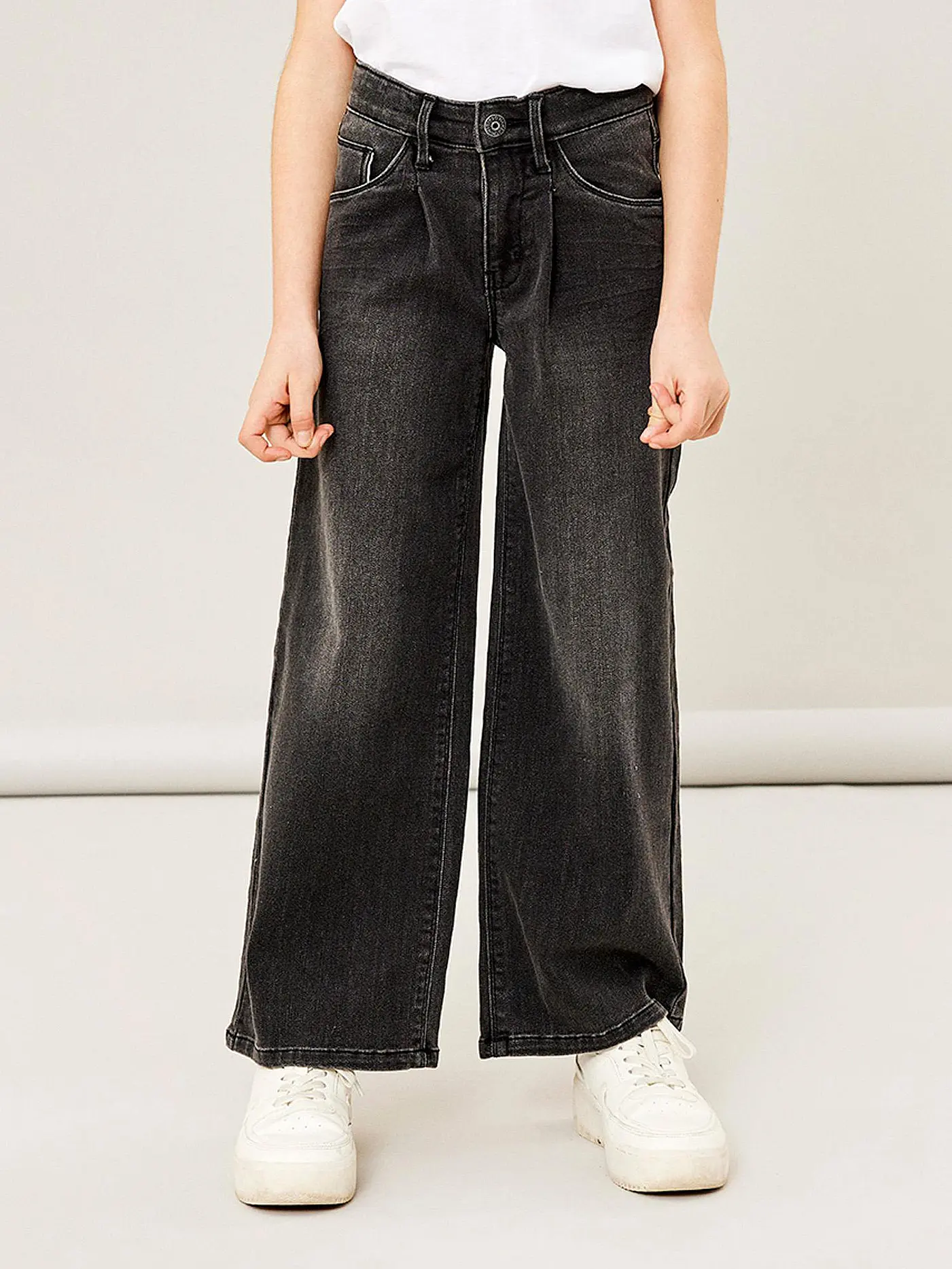 NAME IT | Mädchen Jeans Wide Leg NKFBELLA  | schwarz