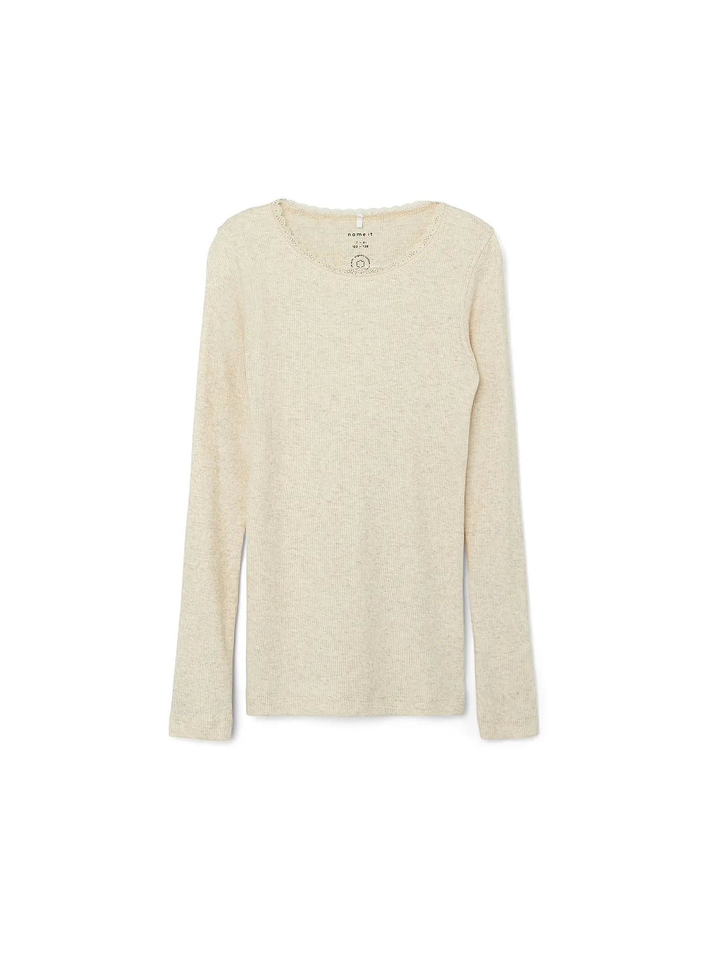 NAME IT | Mädchen Langarmshirt NKFKAB | creme