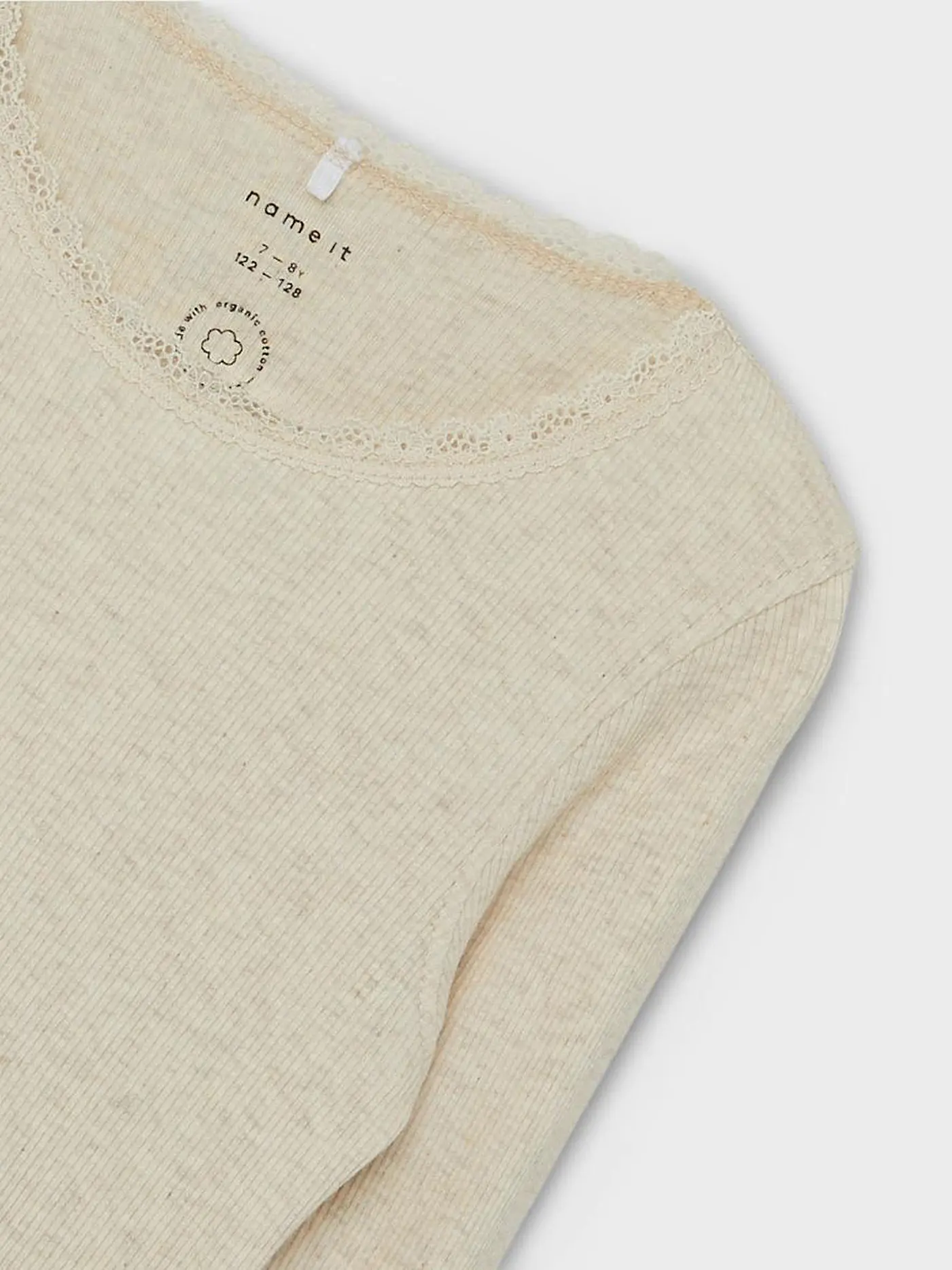 NAME IT | Mädchen Langarmshirt NKFKAB | creme
