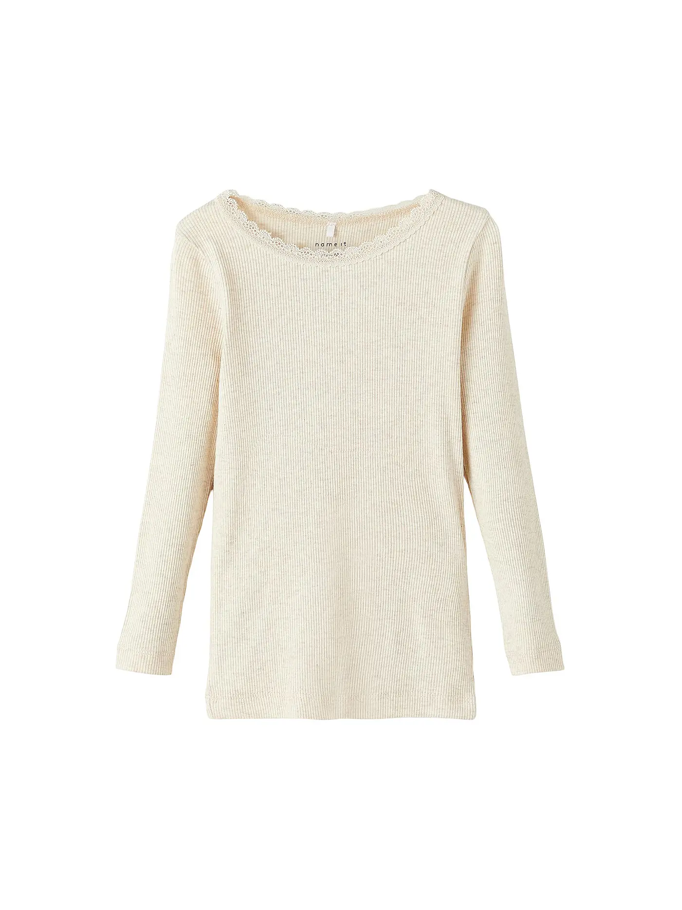 NAME IT | Mädchen Langarmshirt NMFKAB  | creme