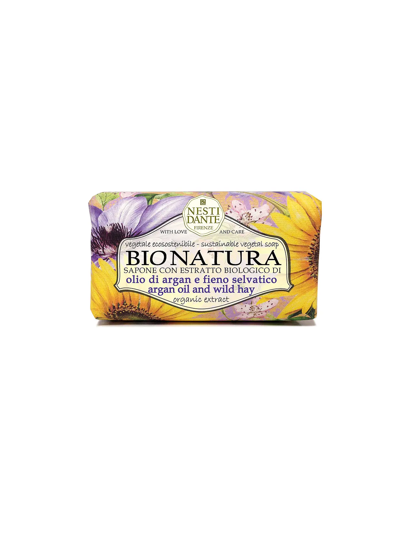 NESTI DANTE | Seife - Bio Natura Argan Oil & Wild Hay 250g | gelb