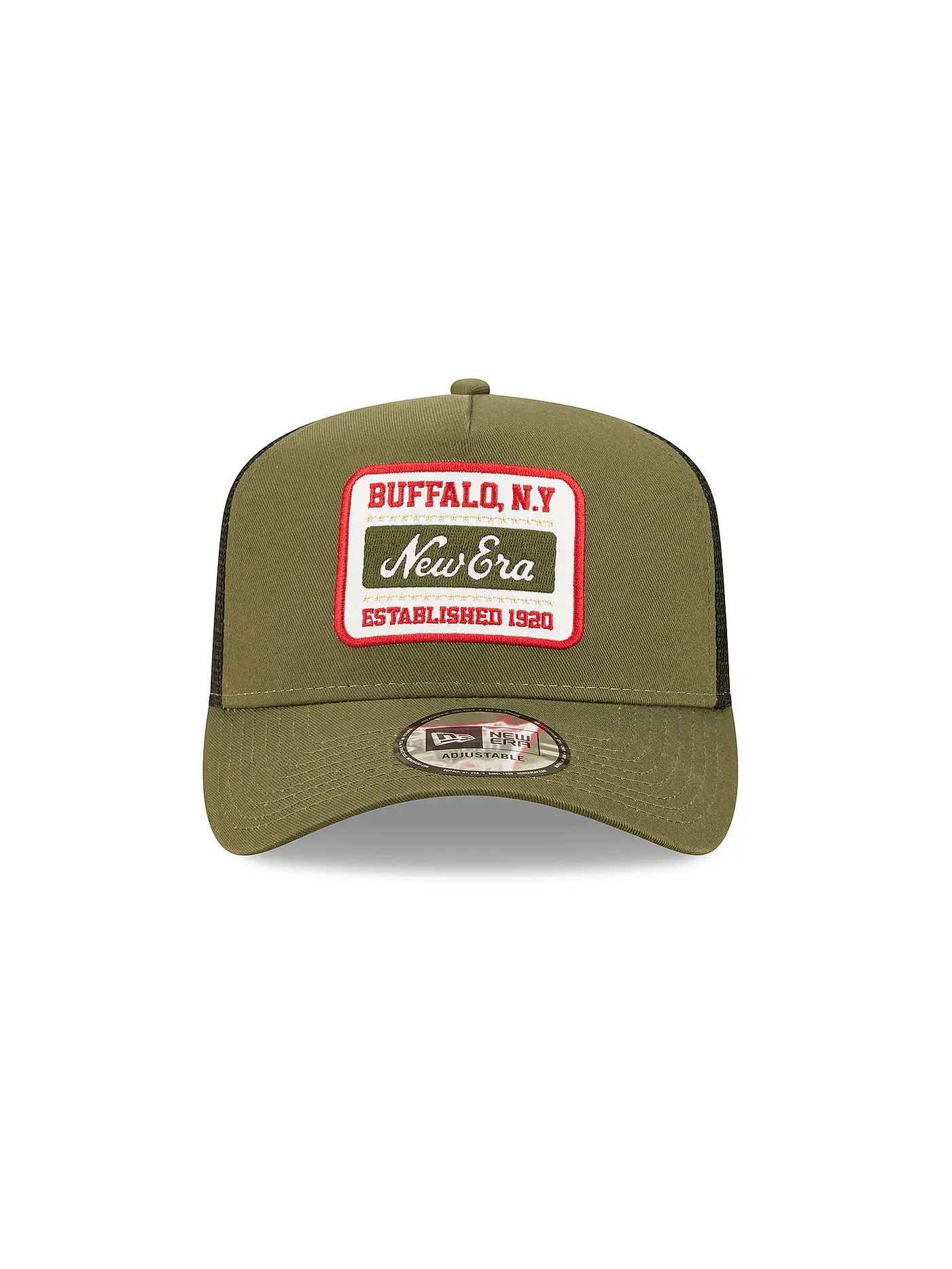 NEW ERA | Kappe STATE PATCH TRUCKER | olive