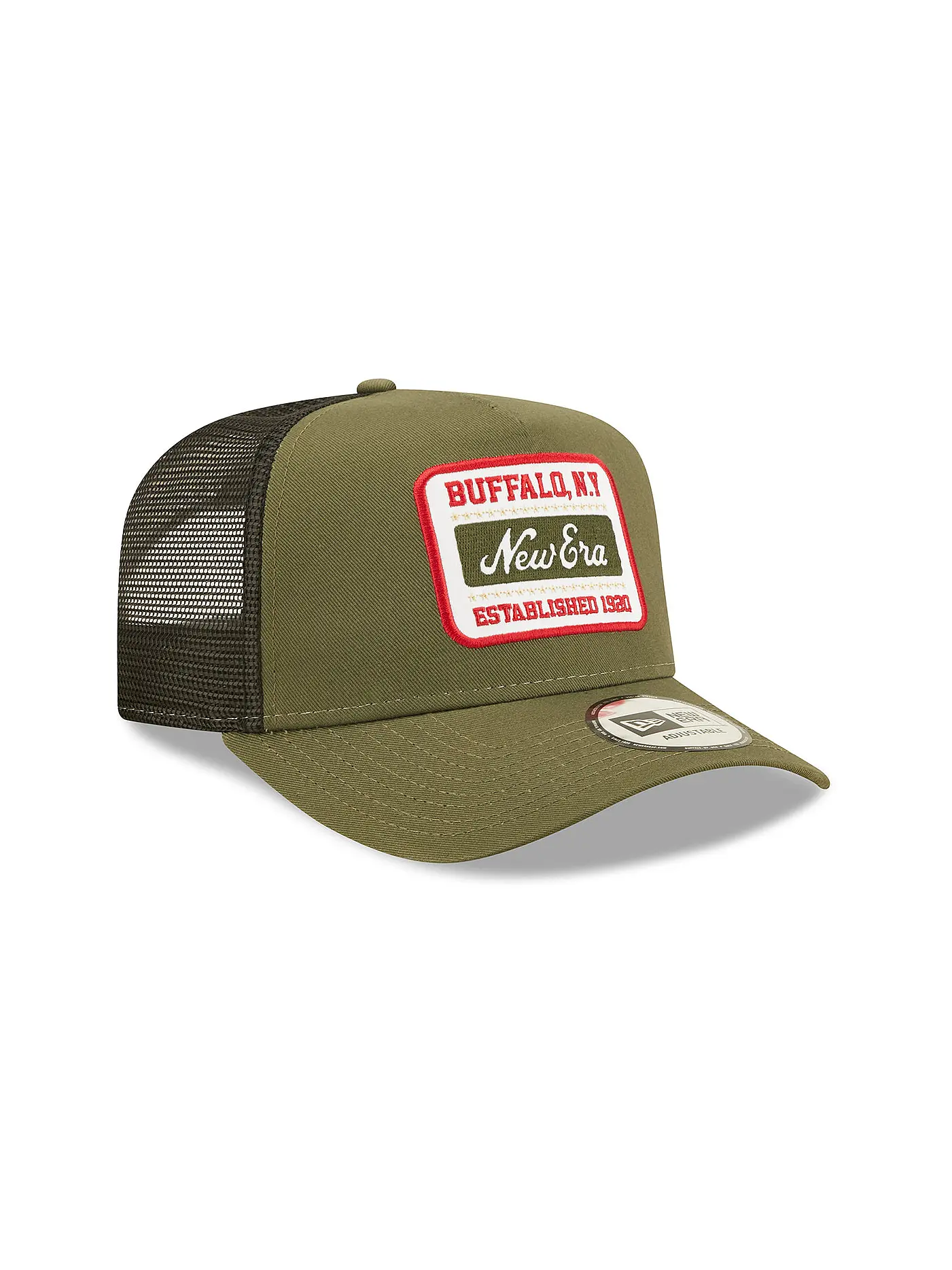 NEW ERA | Kappe STATE PATCH TRUCKER | olive