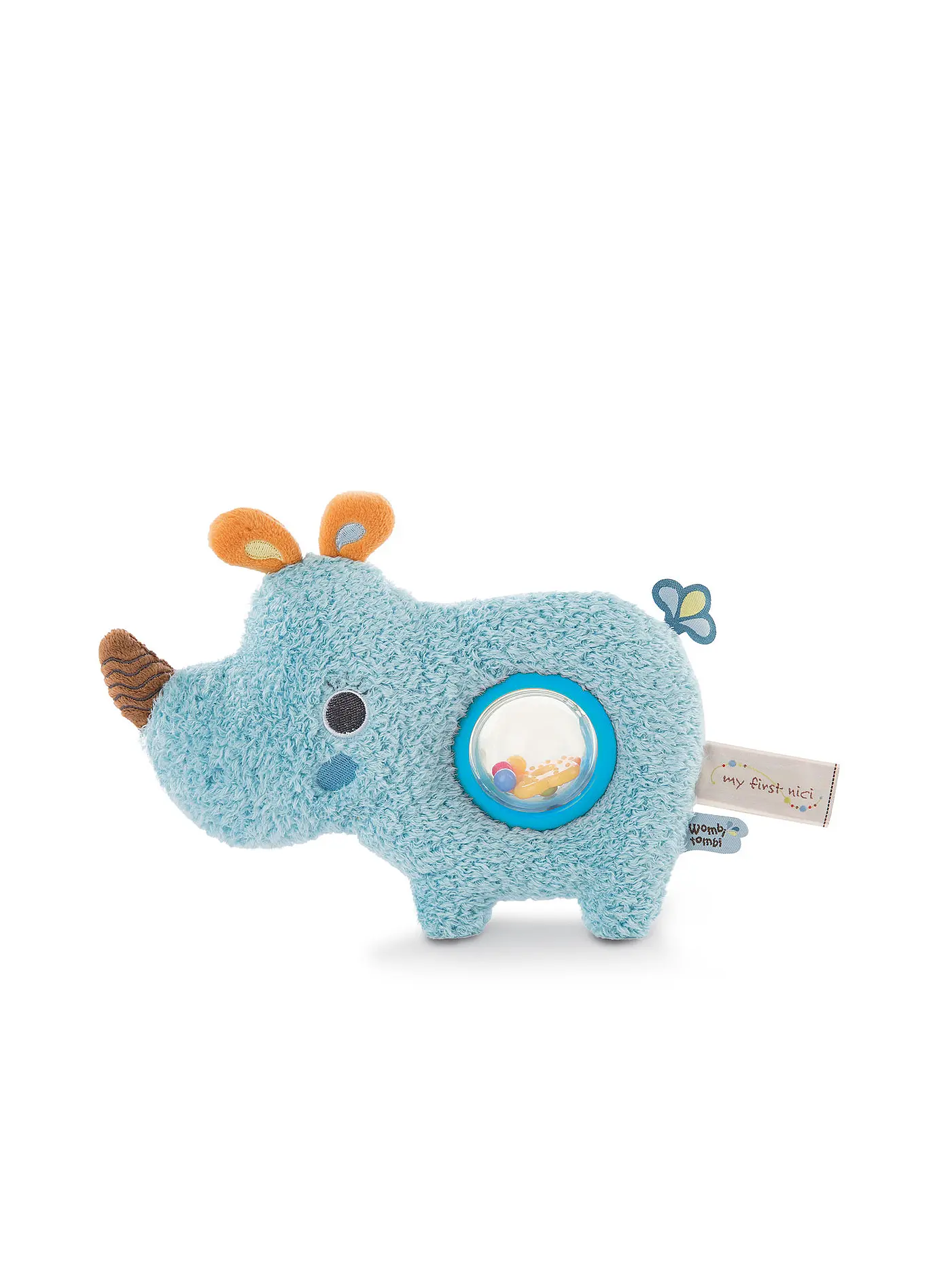 NICI | Activity Schmusetier 2D Nashorn Manuffi  | blau