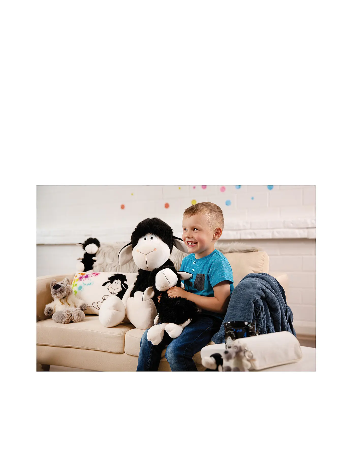 NICI | Plüschtier - Schaf Jerome 35cm Schlenker | schwarz