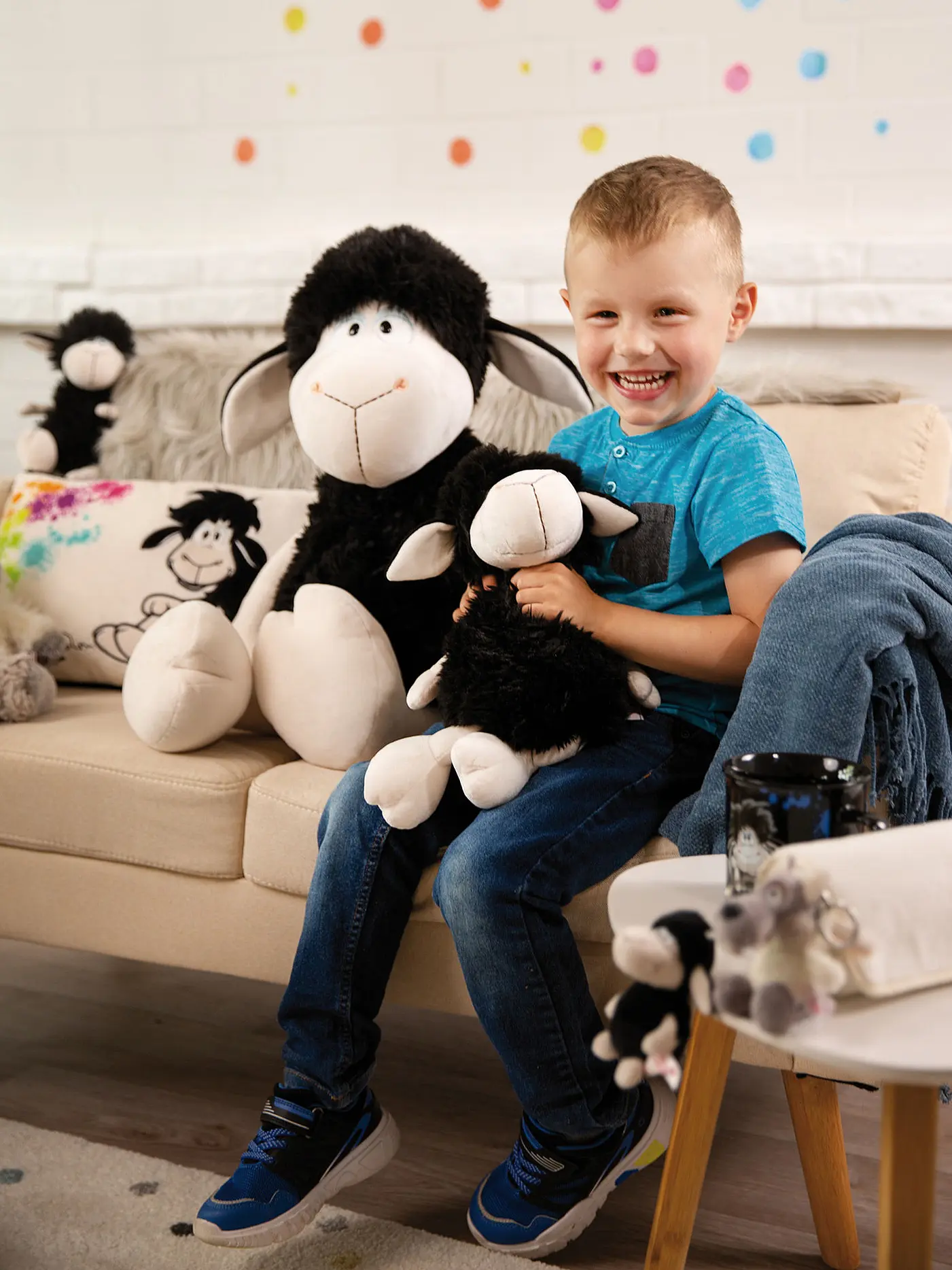 NICI | Plüschtier - Schaf Jerome 50cm Schlenker | schwarz
