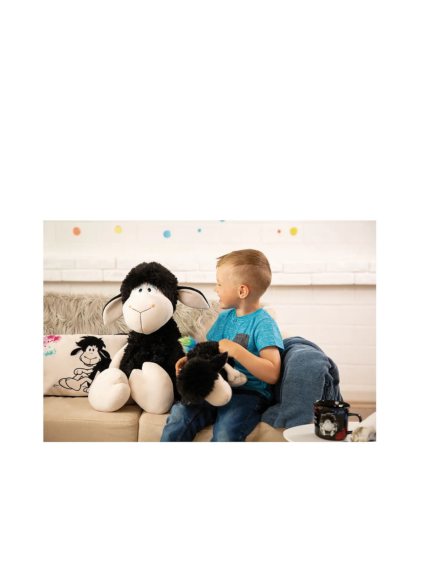 NICI | Plüschtier - Schaf Jerome 50cm Schlenker | schwarz