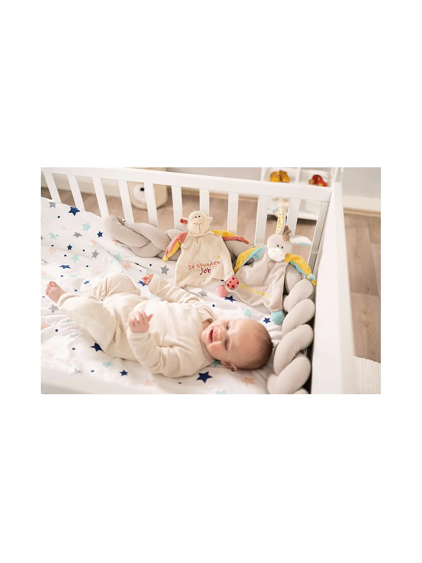 NICI | Schmusetuch - Esel - Herzensbrecher | beige