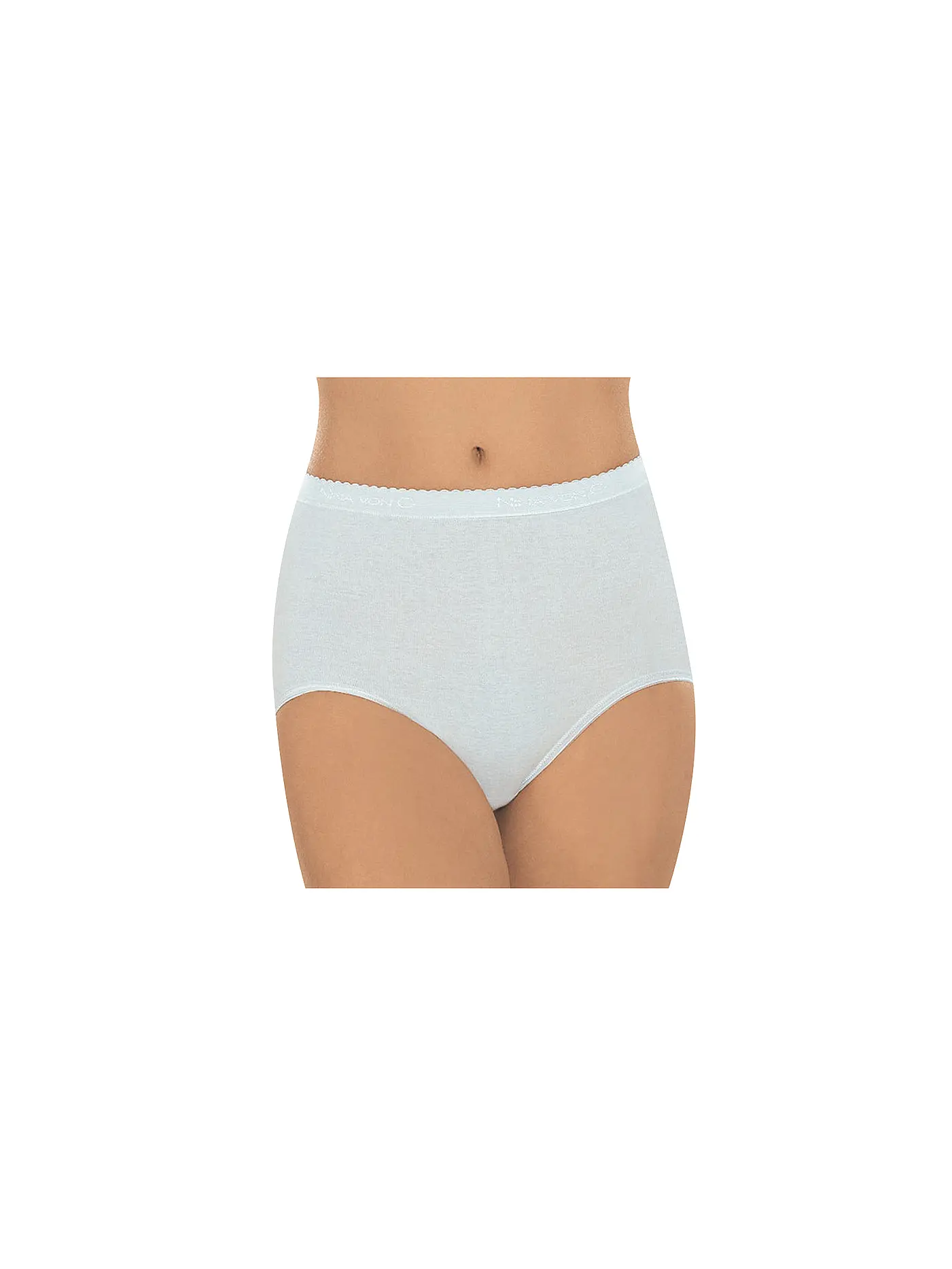 NINA VON C | Taillenslip Fine Cotton Weiss | weiss