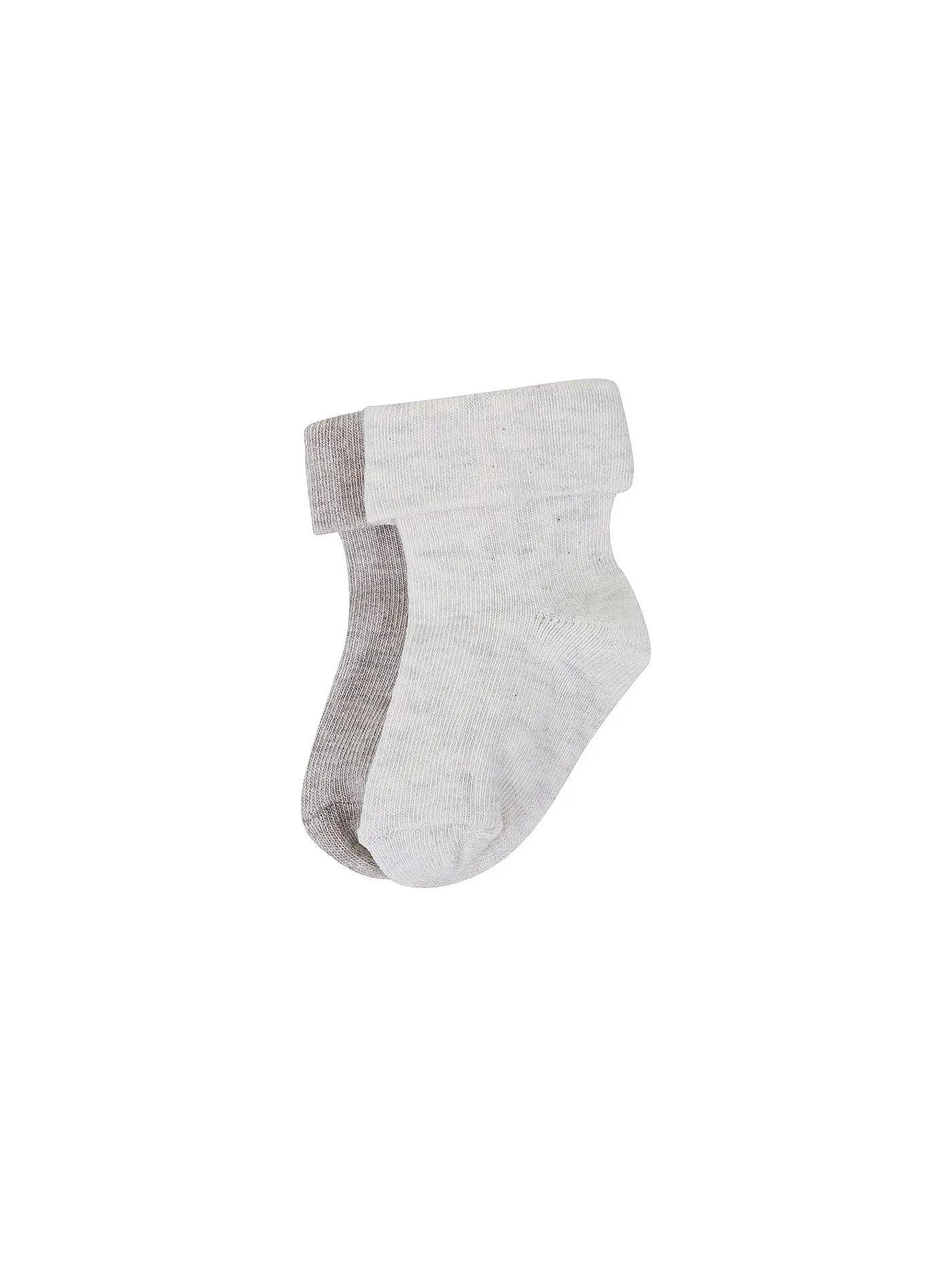 NOPPIES | Baby Socken 2er Pkg taupe mel | beige