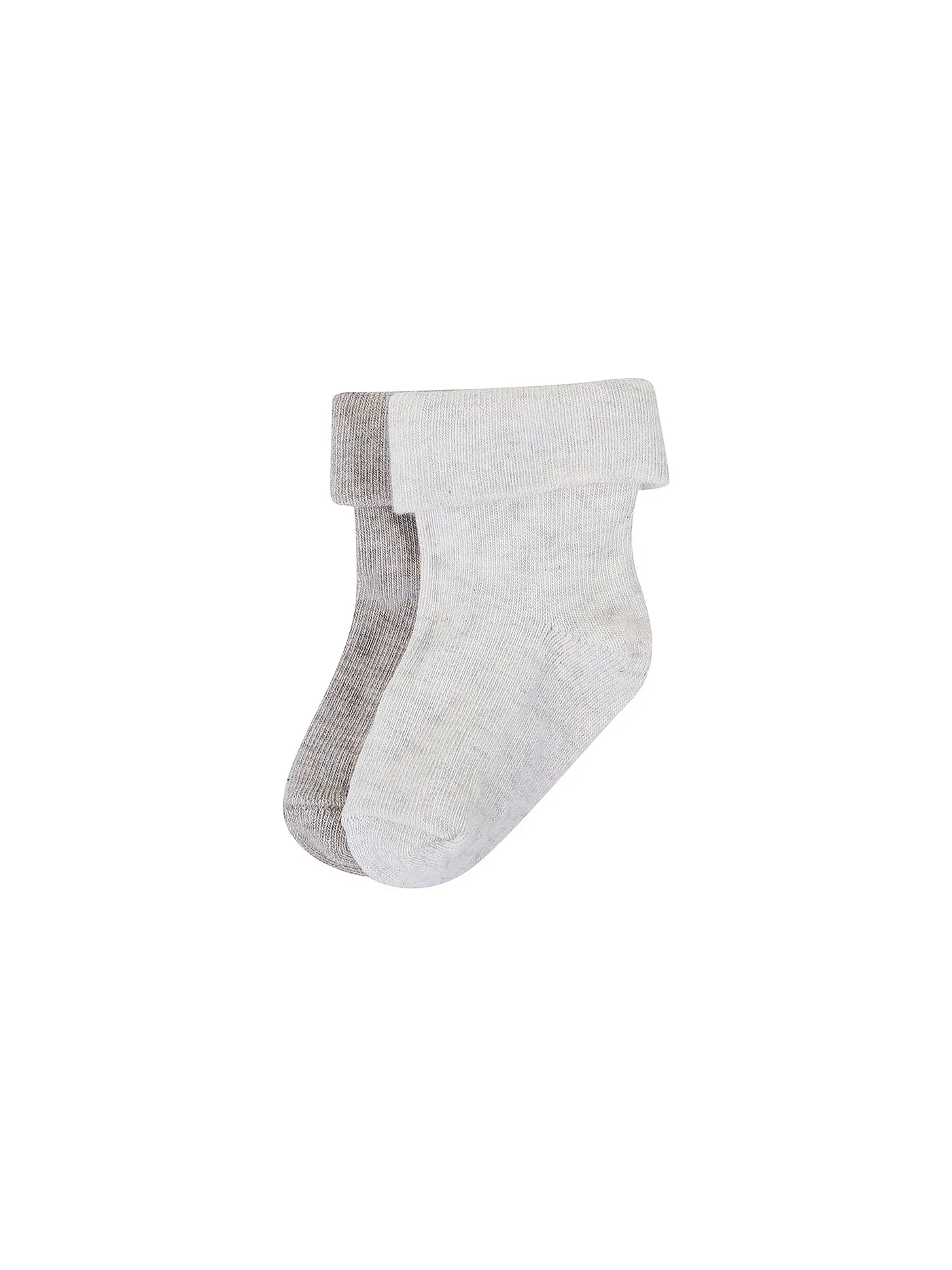 NOPPIES | Baby Socken 2er Pkg taupe mel | beige