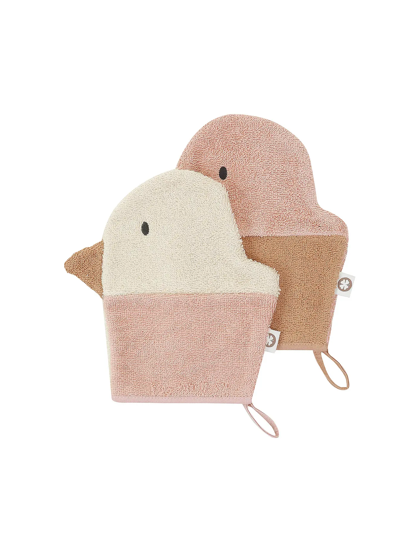 NOPPIES | Waschlappen DUCK 2er Pkg  | rosa