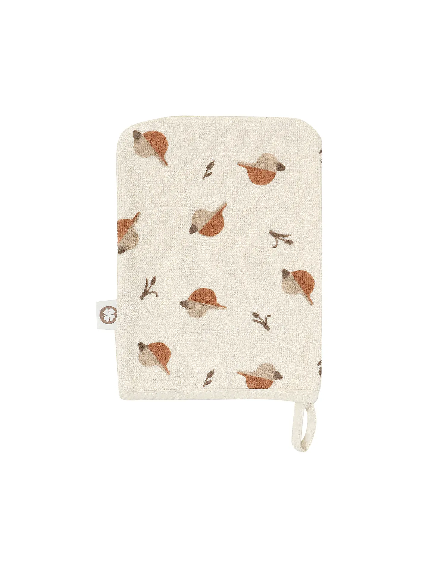 NOPPIES | Waschlappen PRINTED DUCK 2er Pkg  | beige