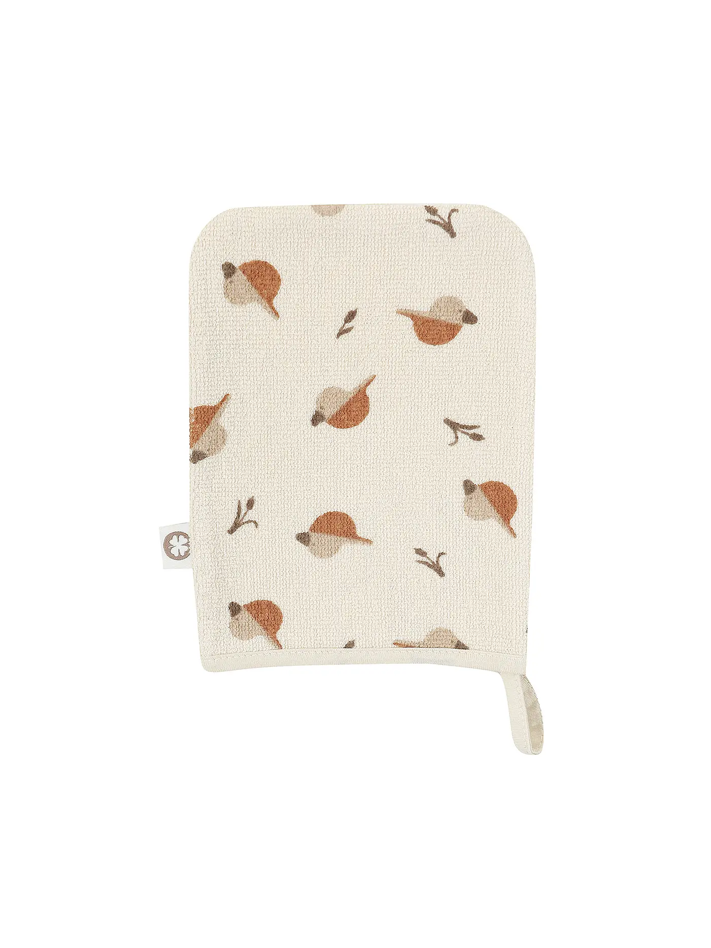 NOPPIES | Waschlappen PRINTED DUCK 2er Pkg  | beige