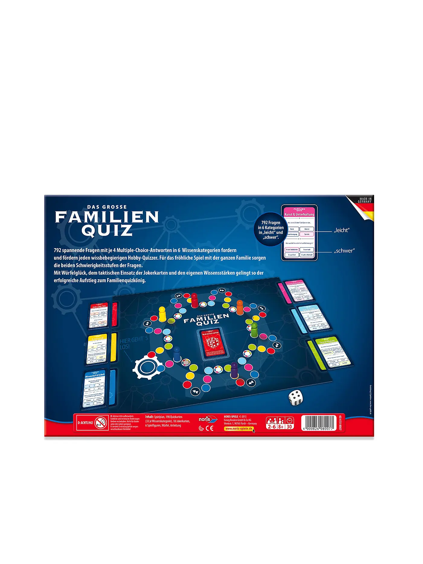 NORIS | Brettspiel  - Das große Familienquiz | keine Farbe