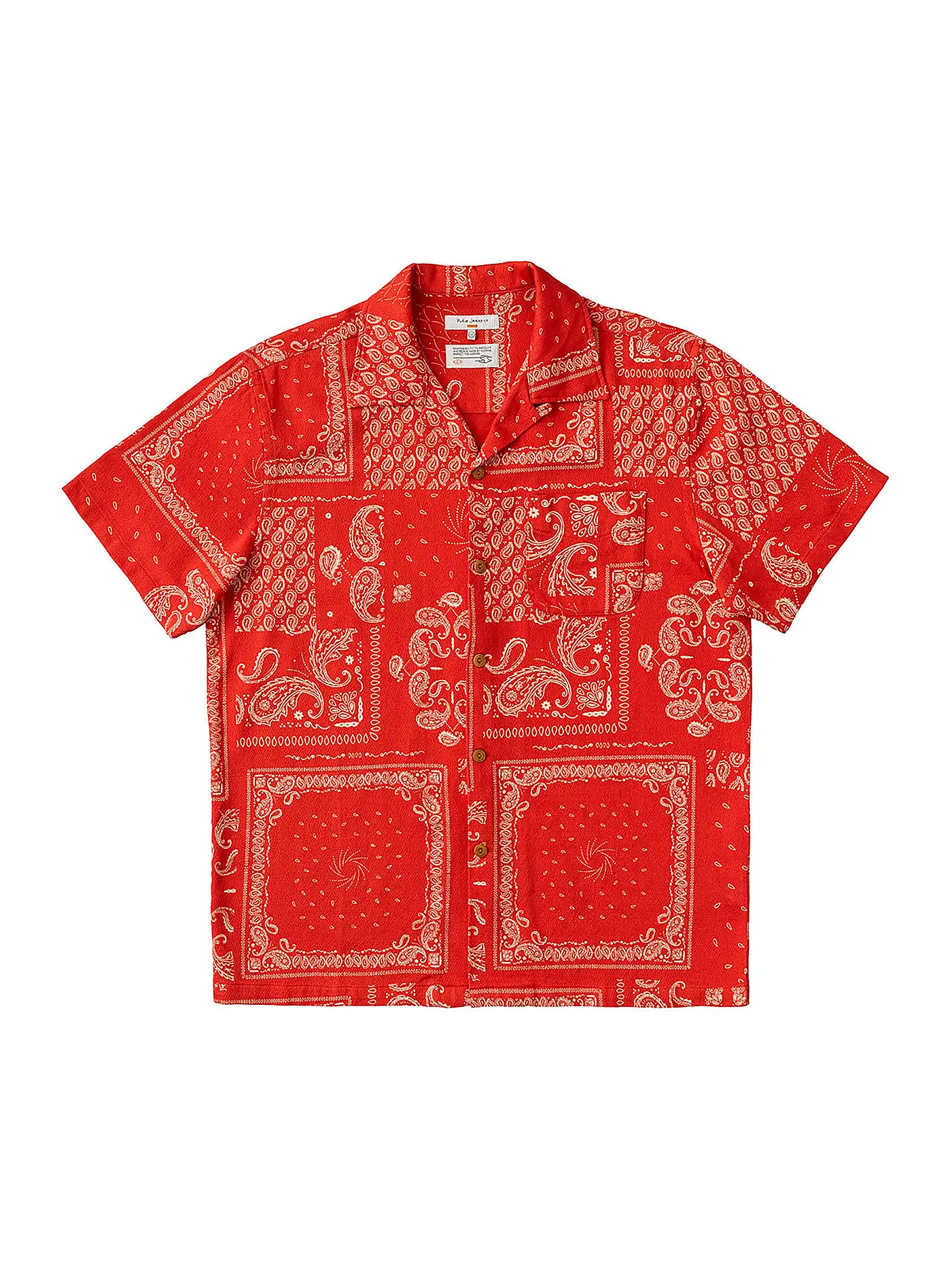 NUDIE JEANS | Hemd ARON BANDANA | rot