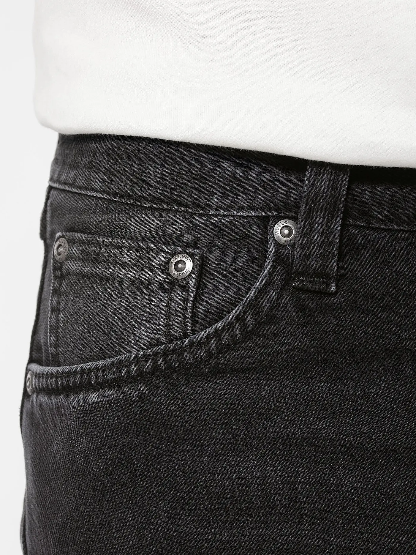 NUDIE JEANS | Jeans Tapered Fit Edddie | schwarz