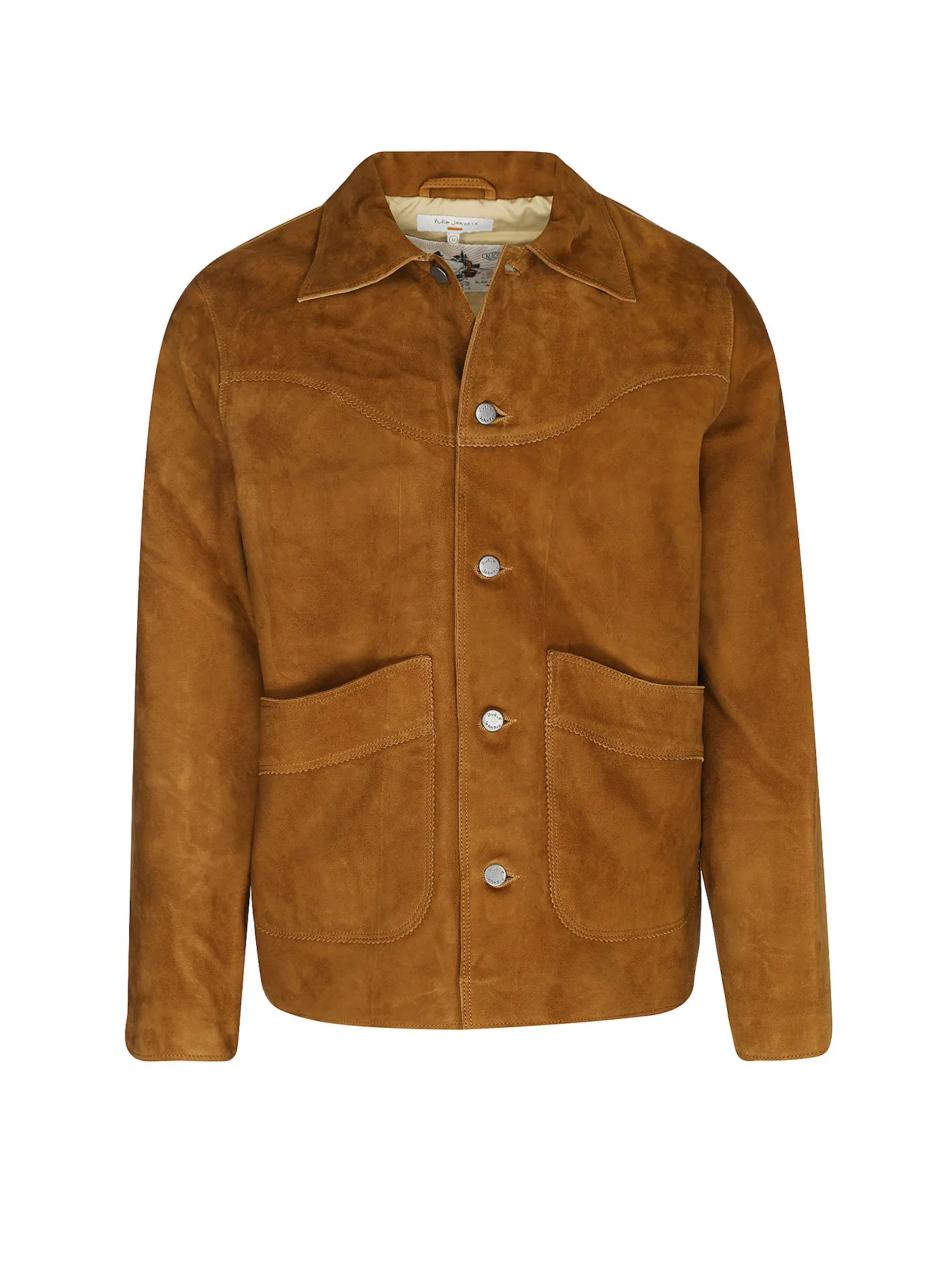 NUDIE JEANS | Lederjacke MUDDY | camel