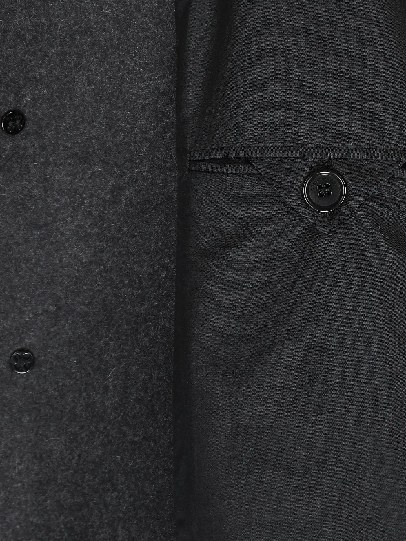 NUDIE JEANS | Wollmantel CORRY | grau