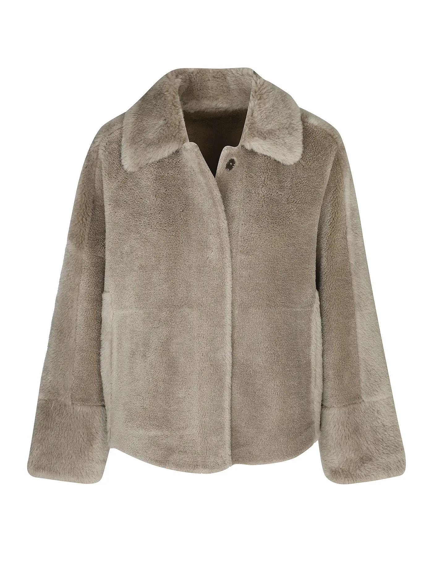 OAKWOOD | Wendejacke in Felloptik HELEN | hellbraun