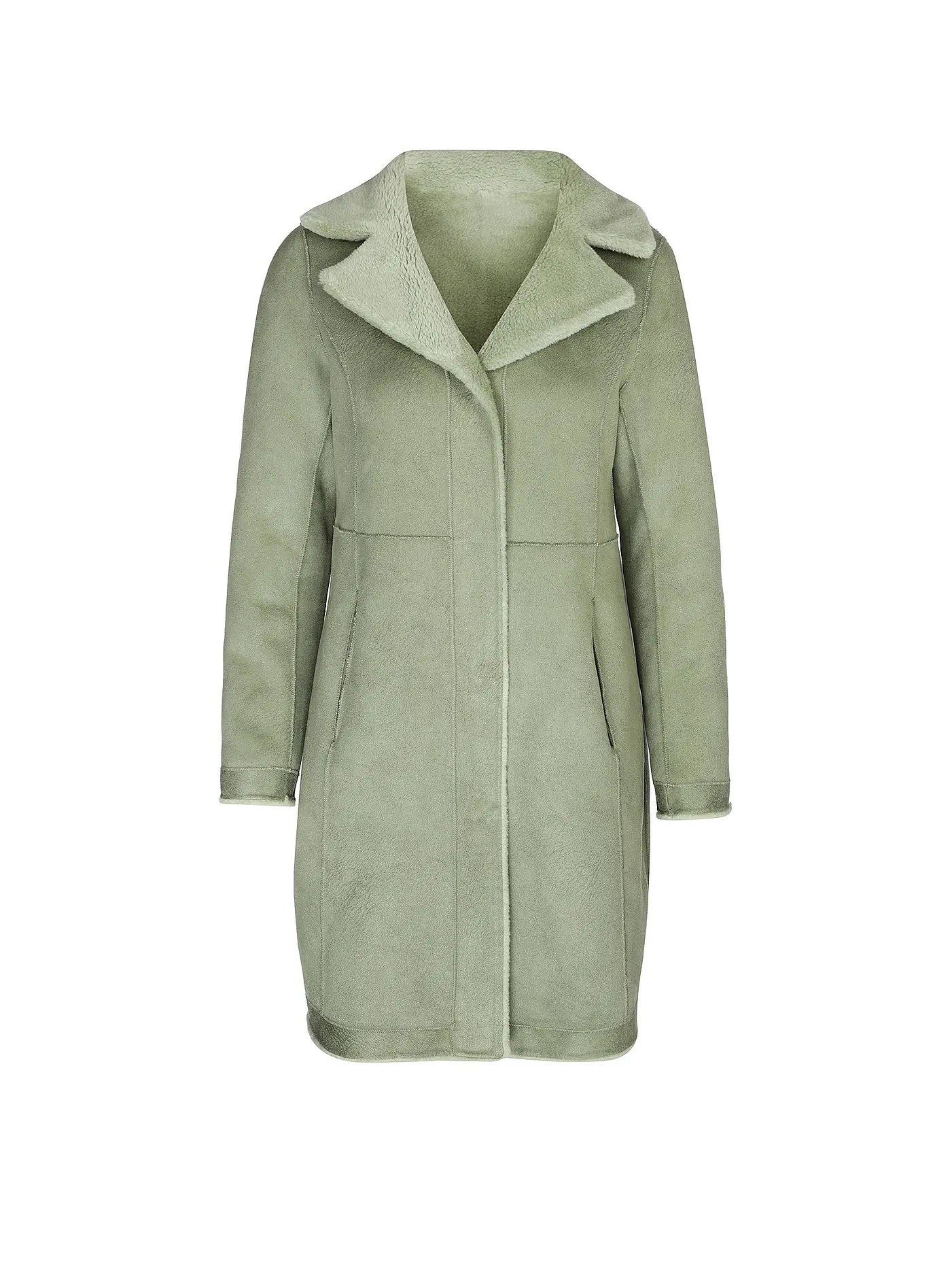 OAKWOOD | Wendejacke in Felloptik LILLY  | hellgrün