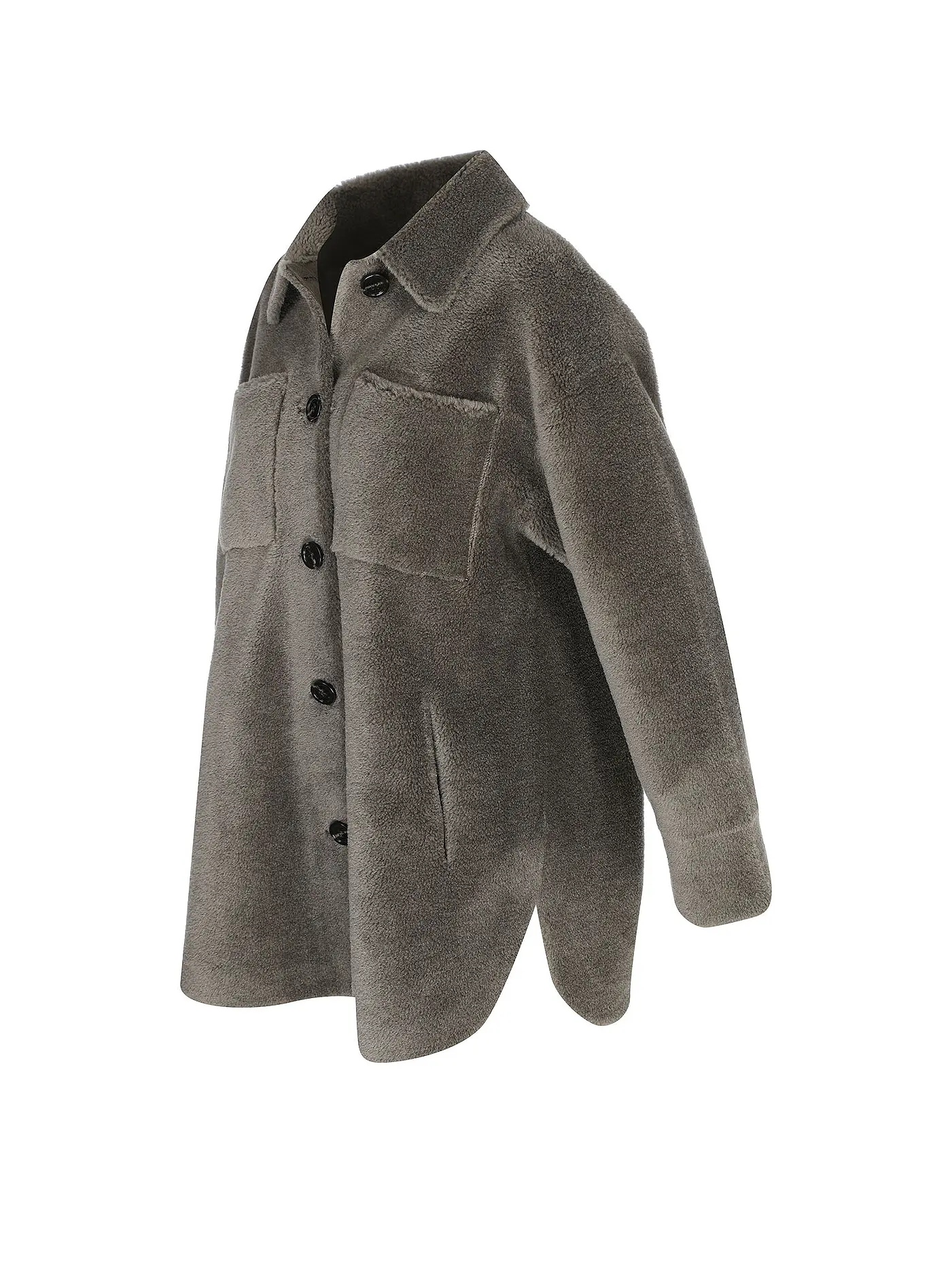 OAKWOOD | Wendejacke in Felloptik LILLY  | olive