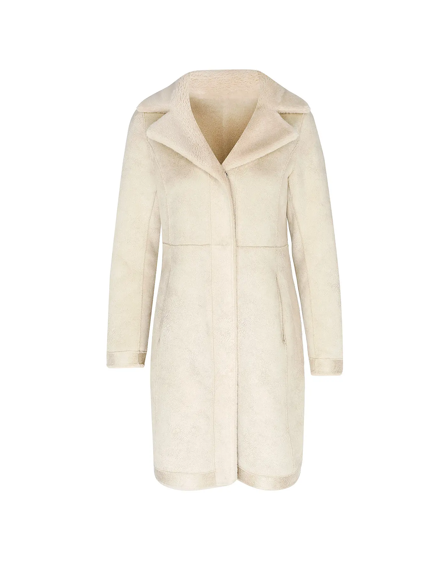 OAKWOOD | Wendemantel in Felloptik LIILY  | beige
