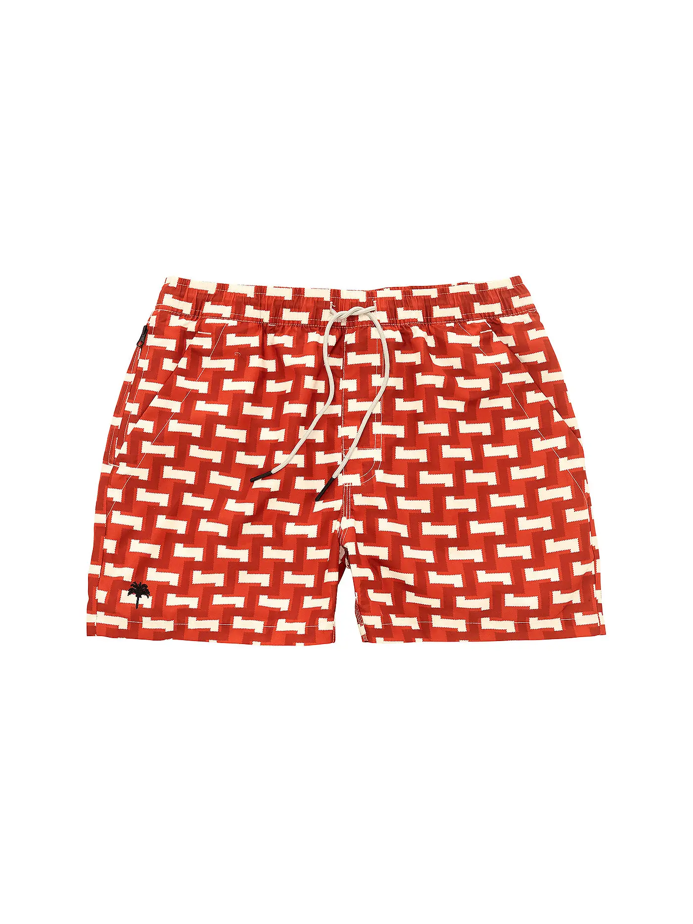 OAS | Badeshorts LAYER ZIG | rot