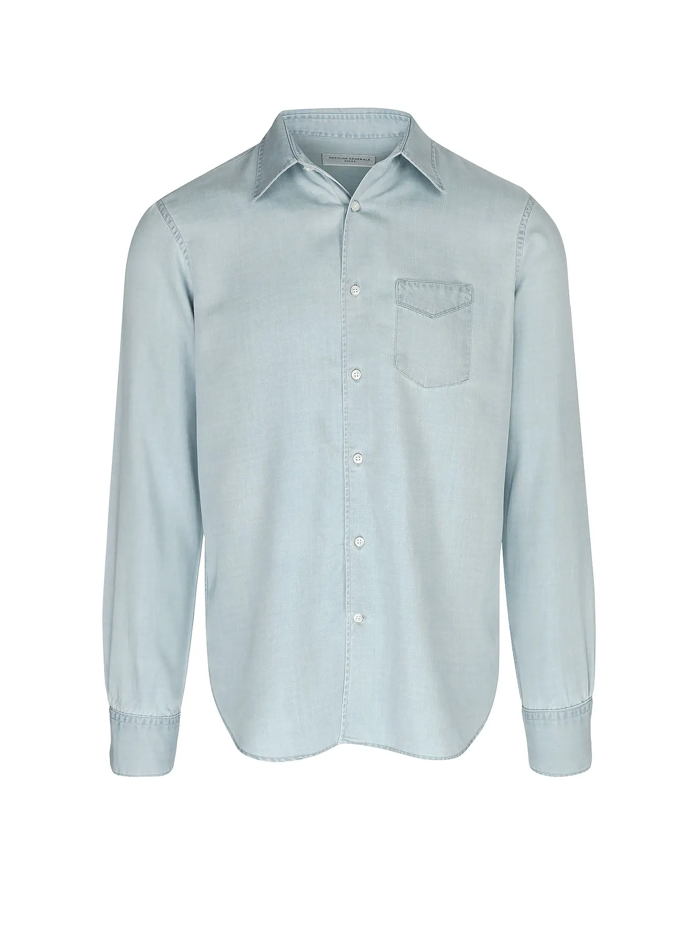 OFFICINE GENERALE | Hemd Casual Fit | hellblau
