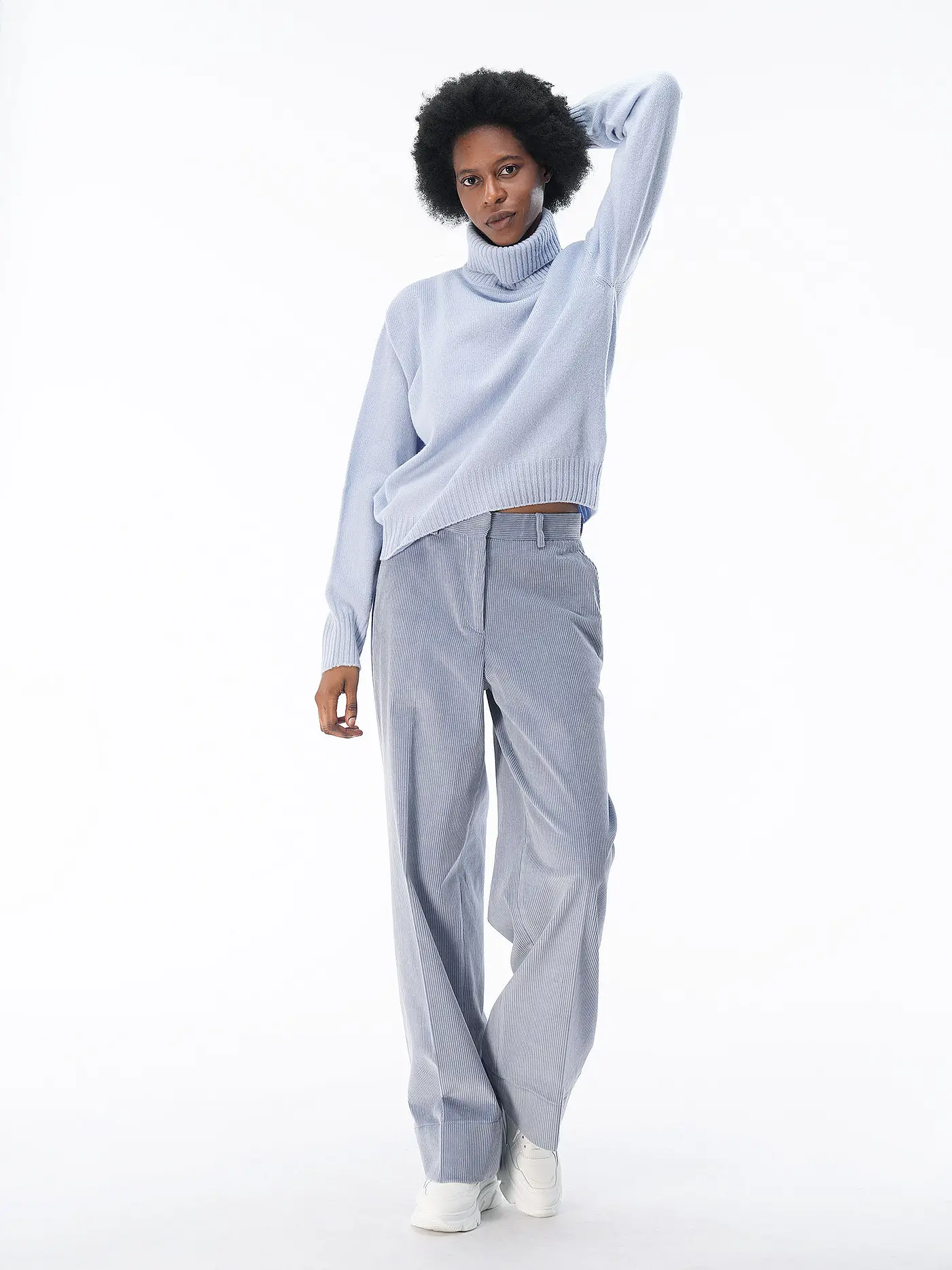 OFFICINE GENERALE | Rollkragenpullover THAE  | hellblau