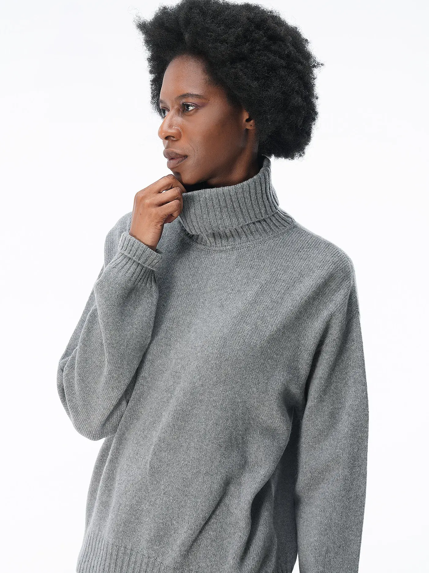 OFFICINE GENERALE | Rollkragenpullover THEA | grau