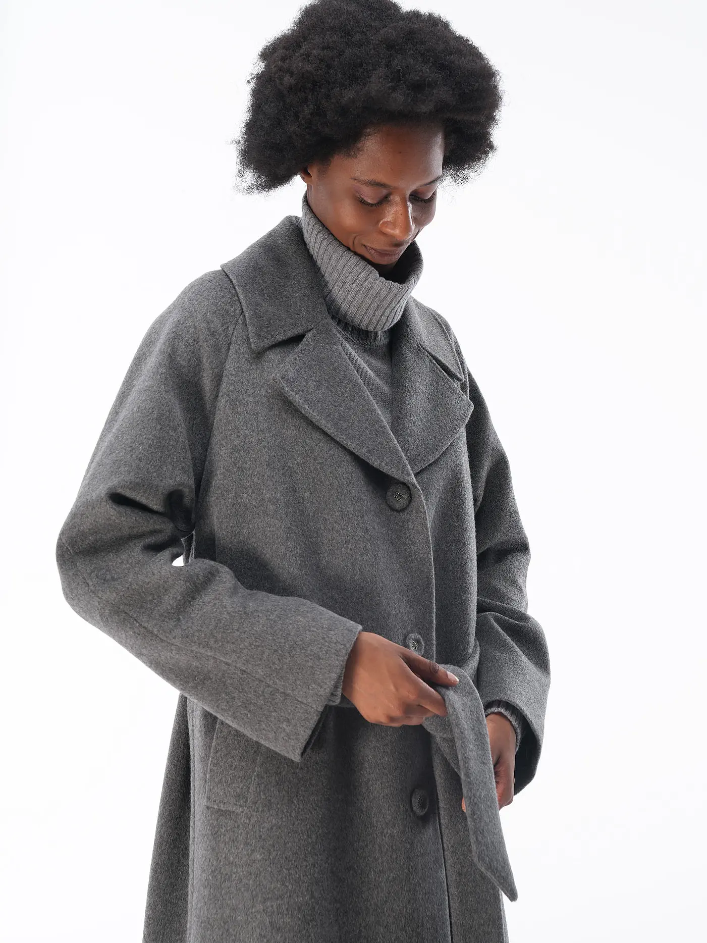 OFFICINE GENERALE | Wollmantel CARLIE | grau