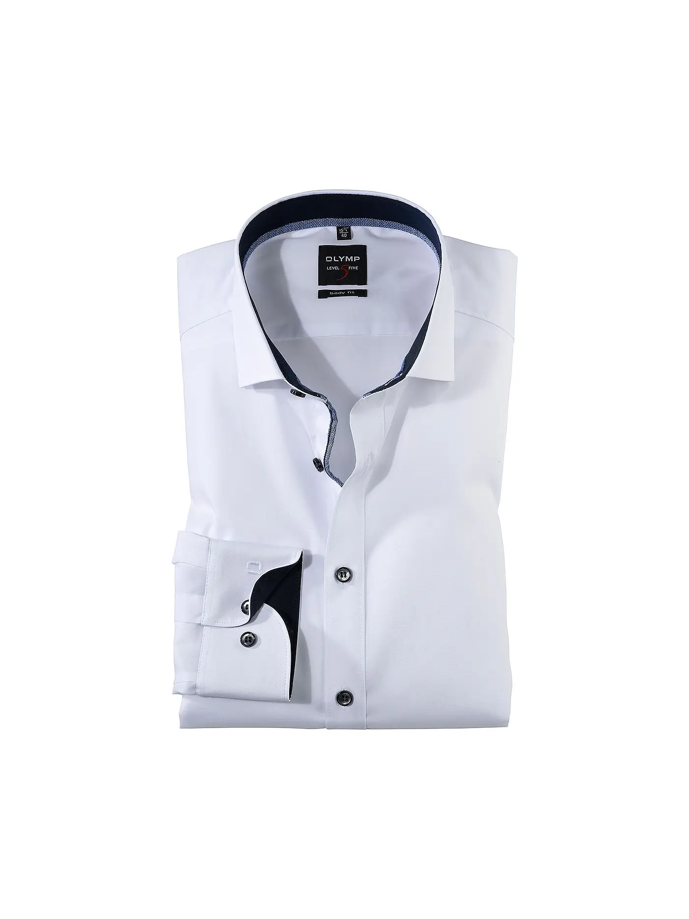 OLYMP LEVEL FIVE | Hemd Body Fit Extralange Ärmel | weiss