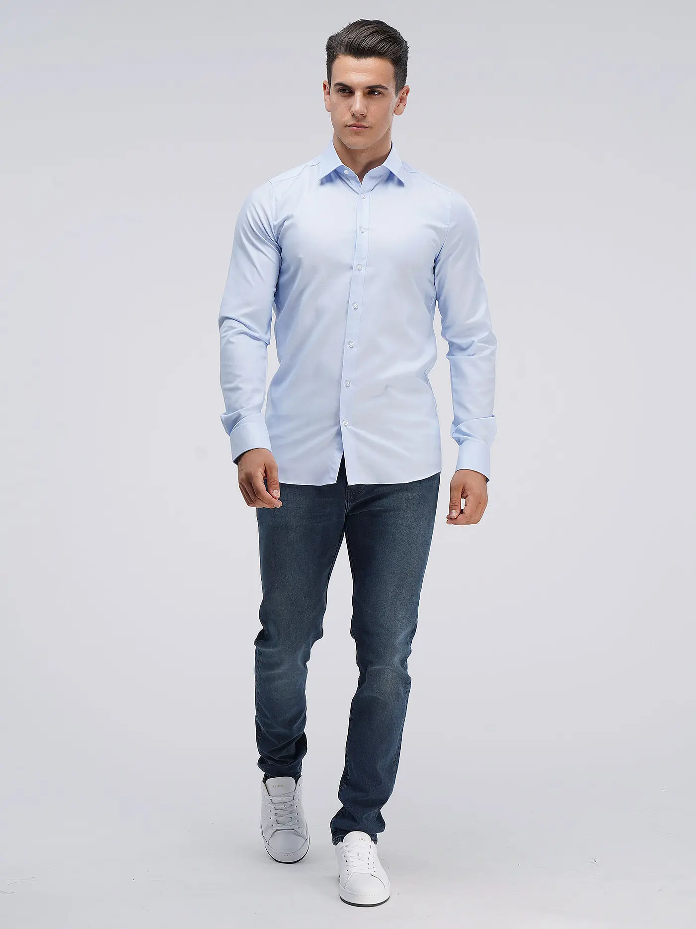 OLYMP LEVEL FIVE | Hemd Body Fit Extralange Ärmel | hellblau