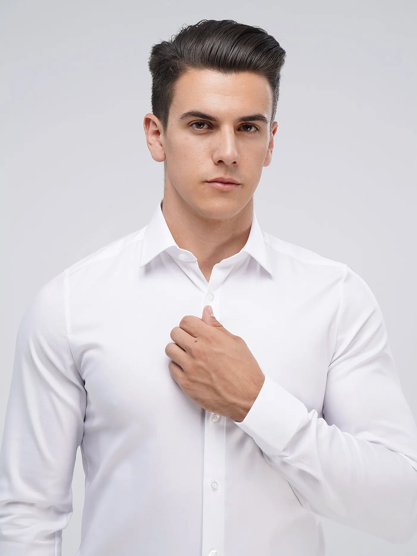 OLYMP LEVEL FIVE | Hemd Body Fit Extralange Ärmel | weiss